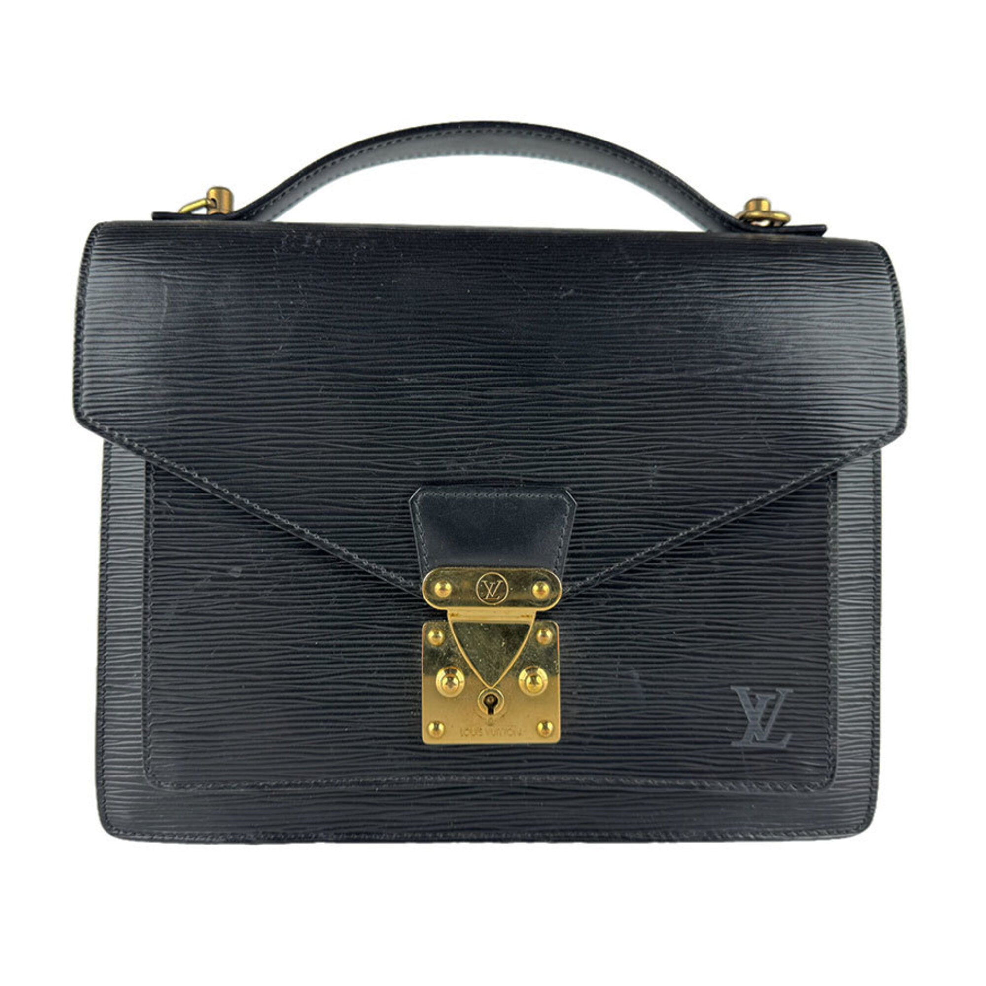 Louis Vuitton Noir Epi Leather Handbag (Pre-Owned)