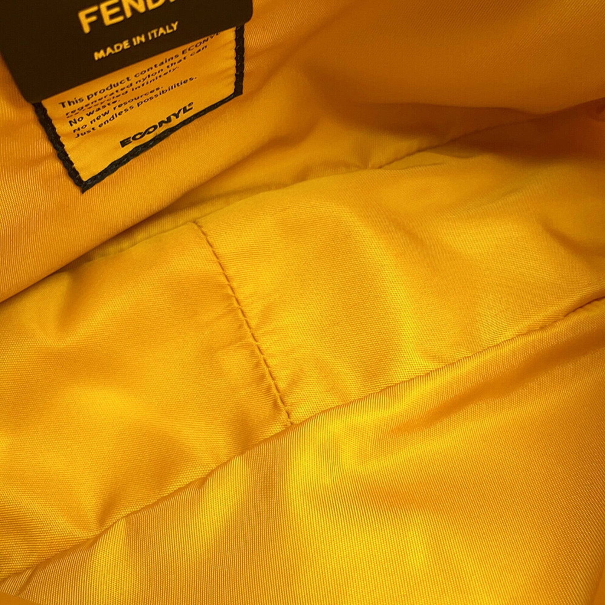 Fendi Yellow Nylon Shoulder Bag (Pre-Owned)