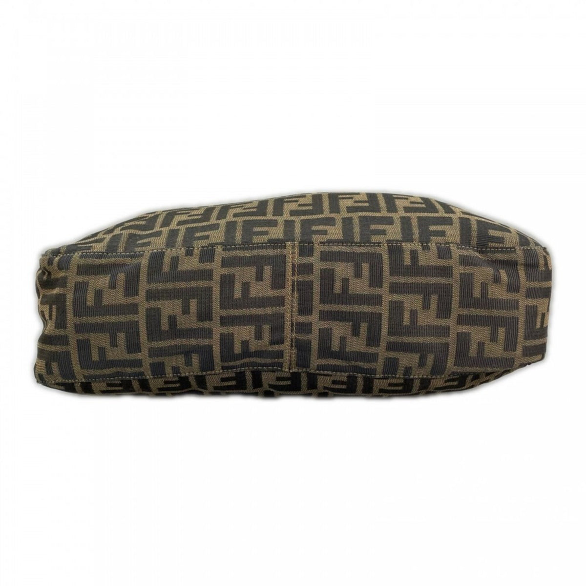 Fendi Zucca Brown Canvas Shoulder Bag (Pre-Owned)