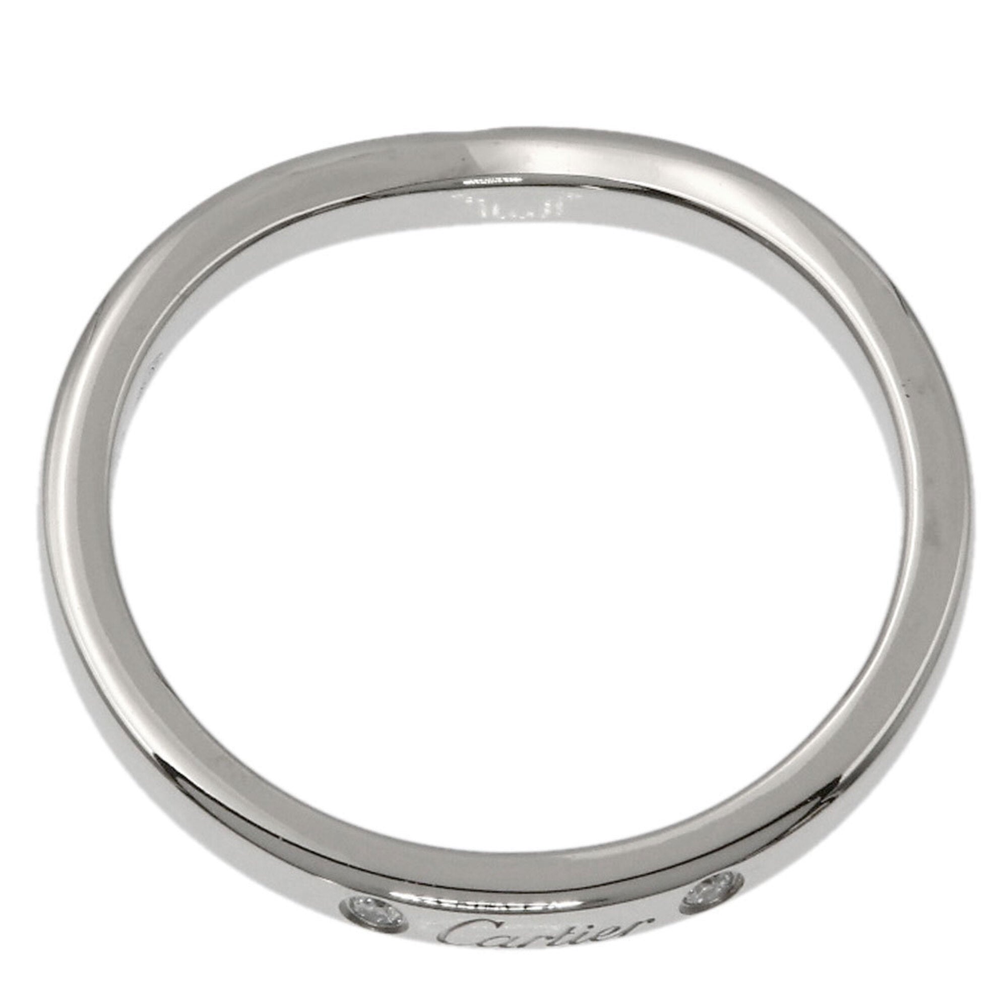 Cartier Platinum Platinum 950 Band Ring (Pre-Owned)