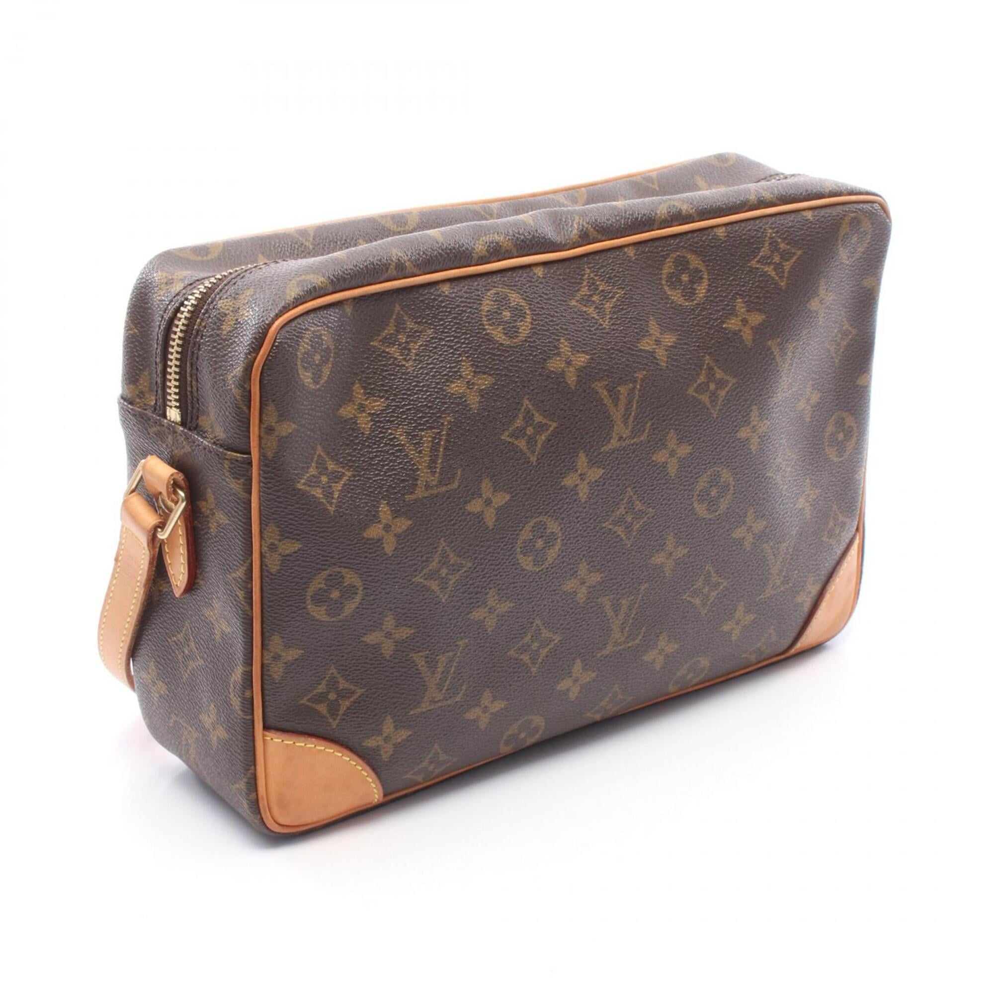 Louis Vuitton Brown Pvc Leather Handbag Shoulder Bag (Pre-Owned)