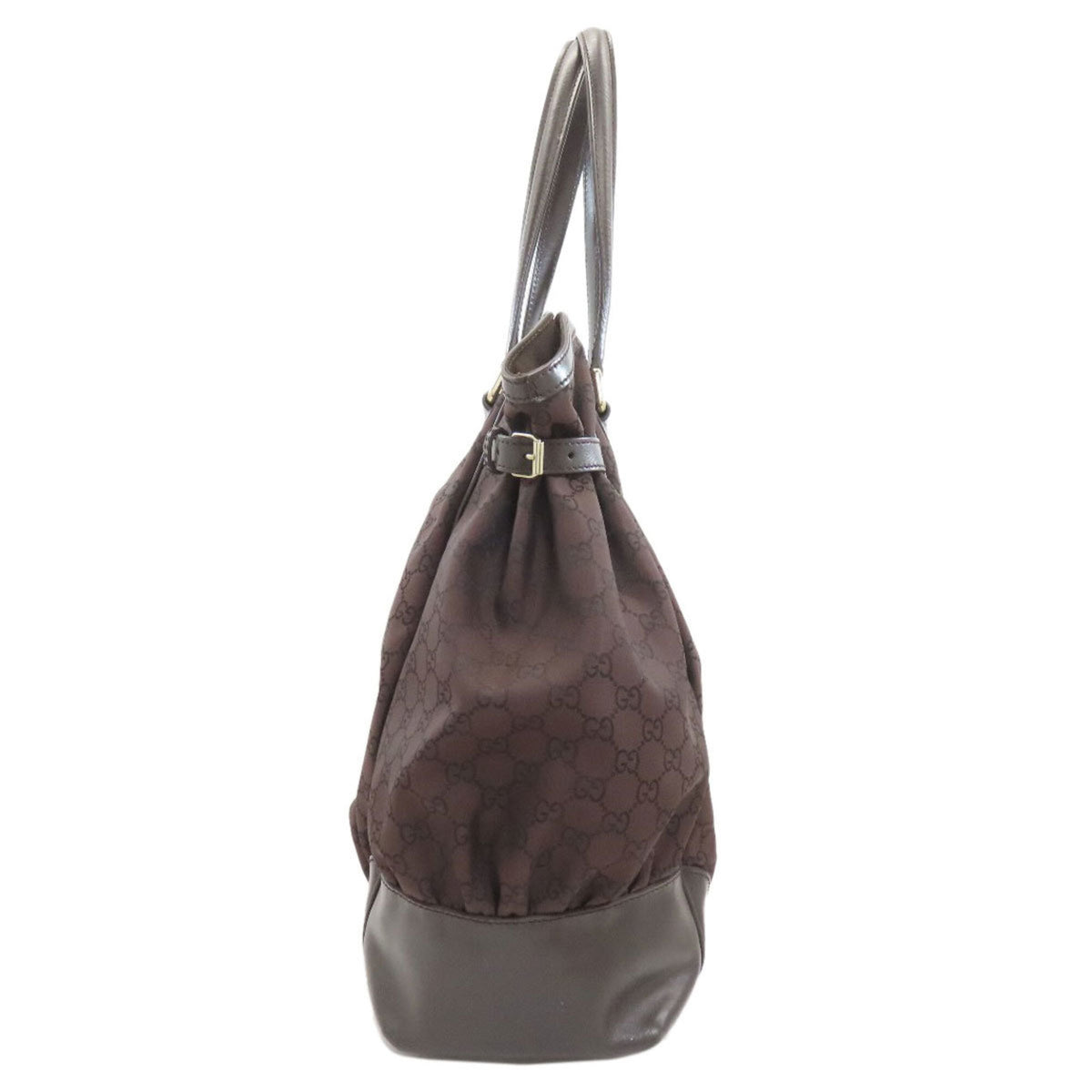 Gucci Dark Brown Nylon Tote Bag (Pre-Owned)