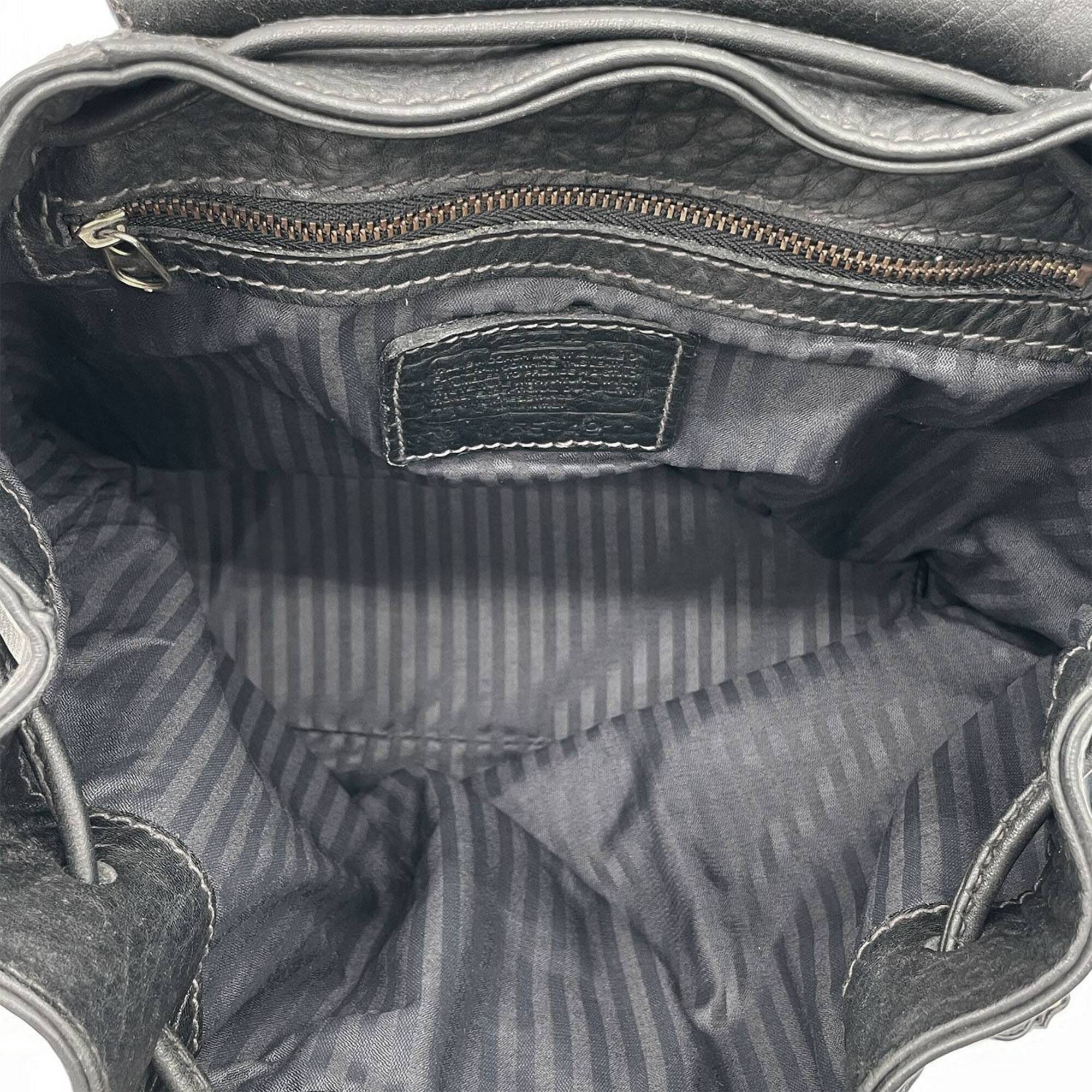 Coach Black Leather Backpack (Pre-Owned)