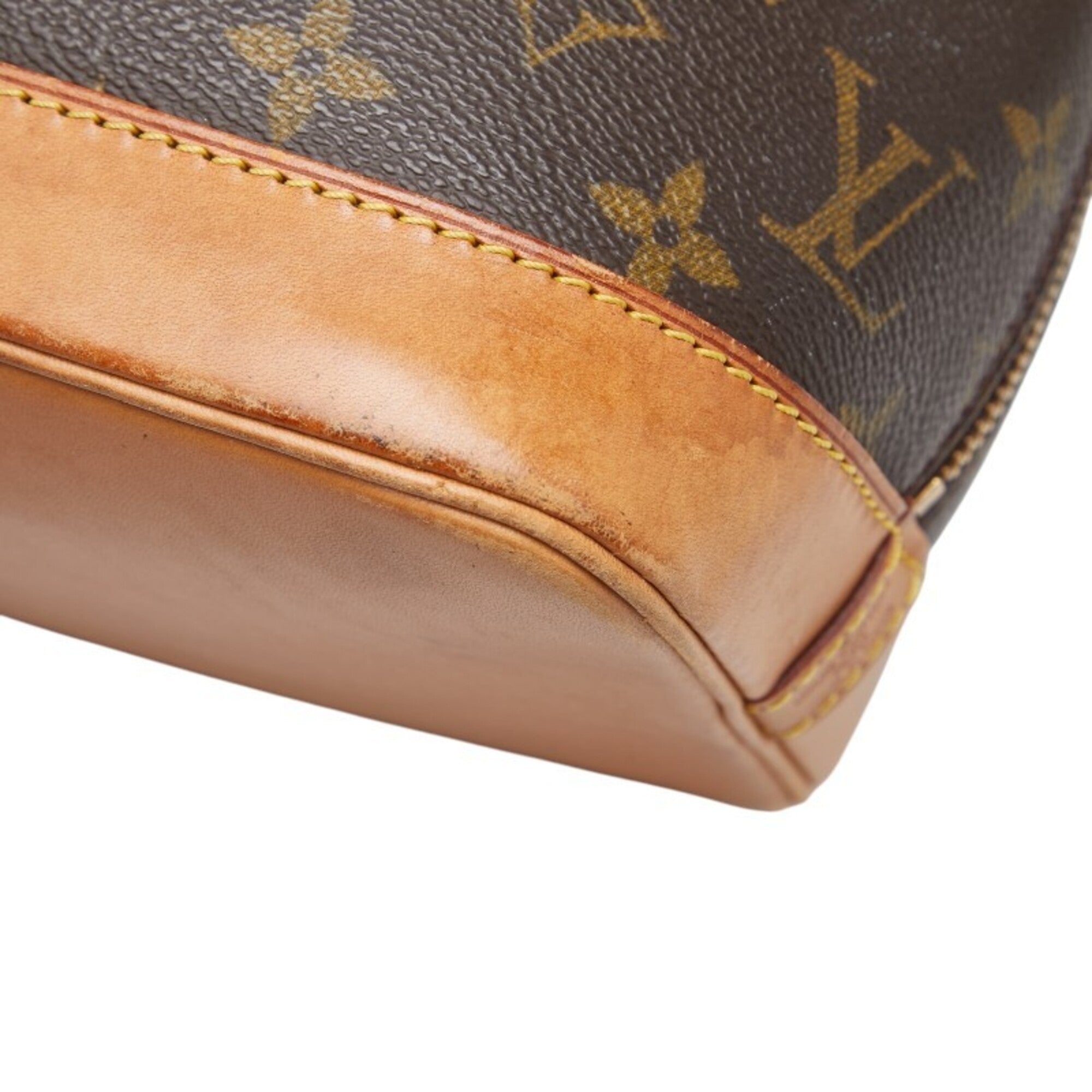 Louis Vuitton Brown Pvc Leather Handbag (Pre-Owned)