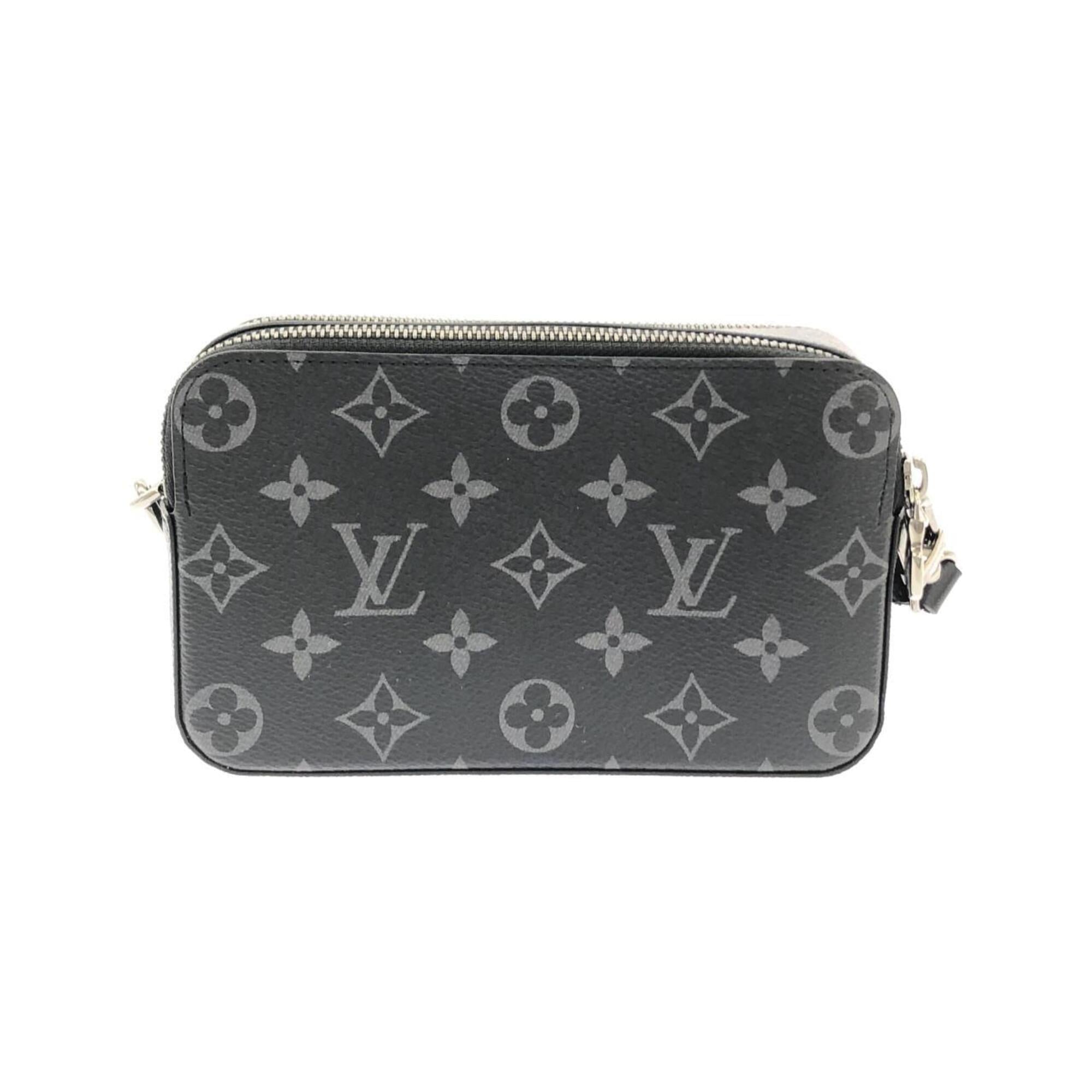 Louis Vuitton Black Coated Canvas Shoulder Bag (Pre-Owned)