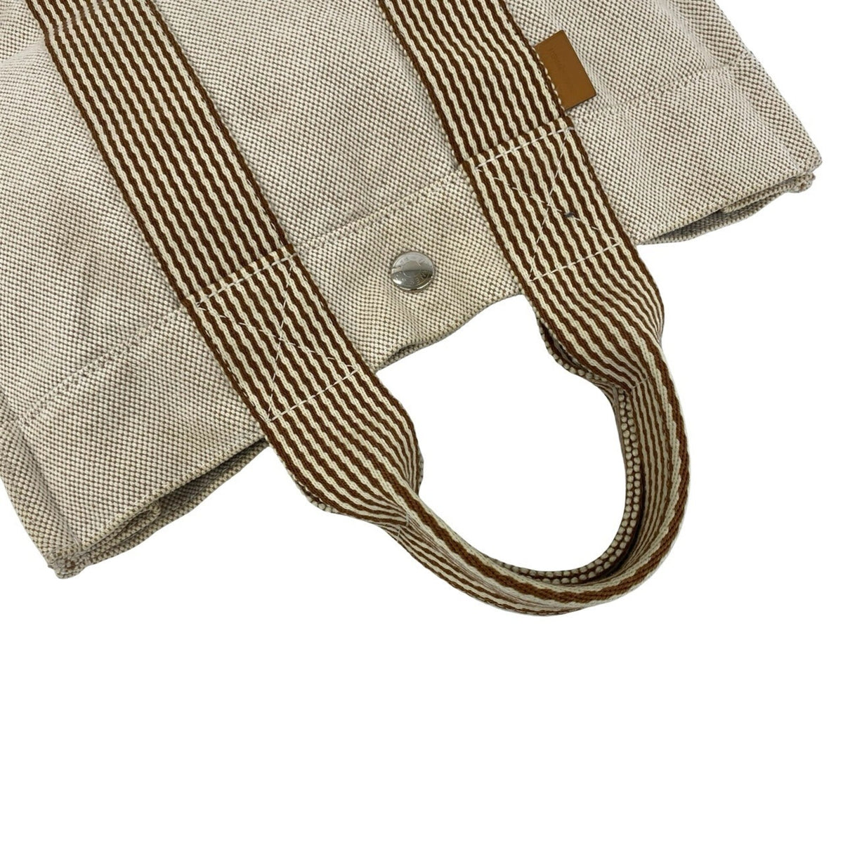 Hermes Beige Toile H Handbag Tote Bag (Pre-Owned)