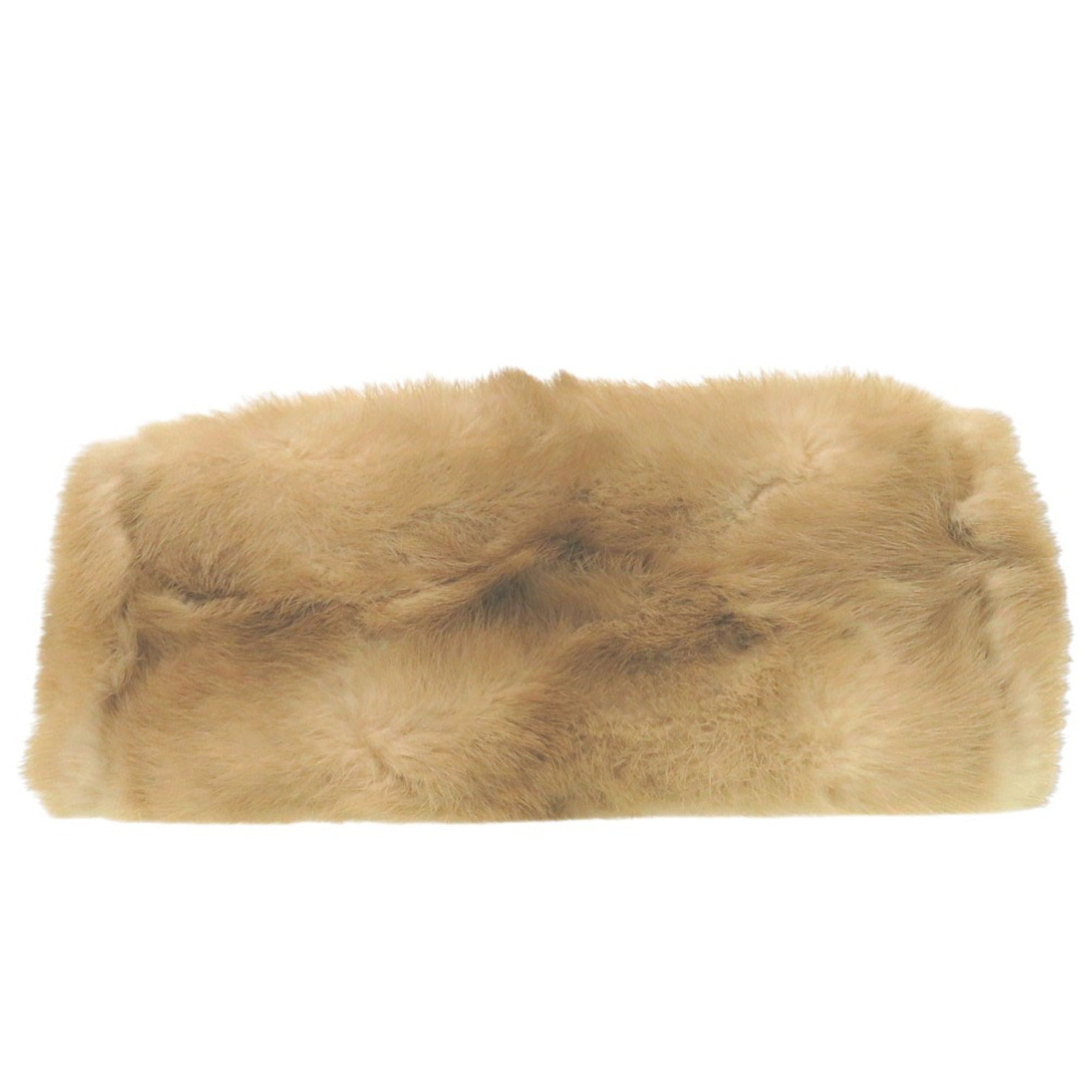 Fendi Beige Leather Fur Handbag (Pre-Owned)