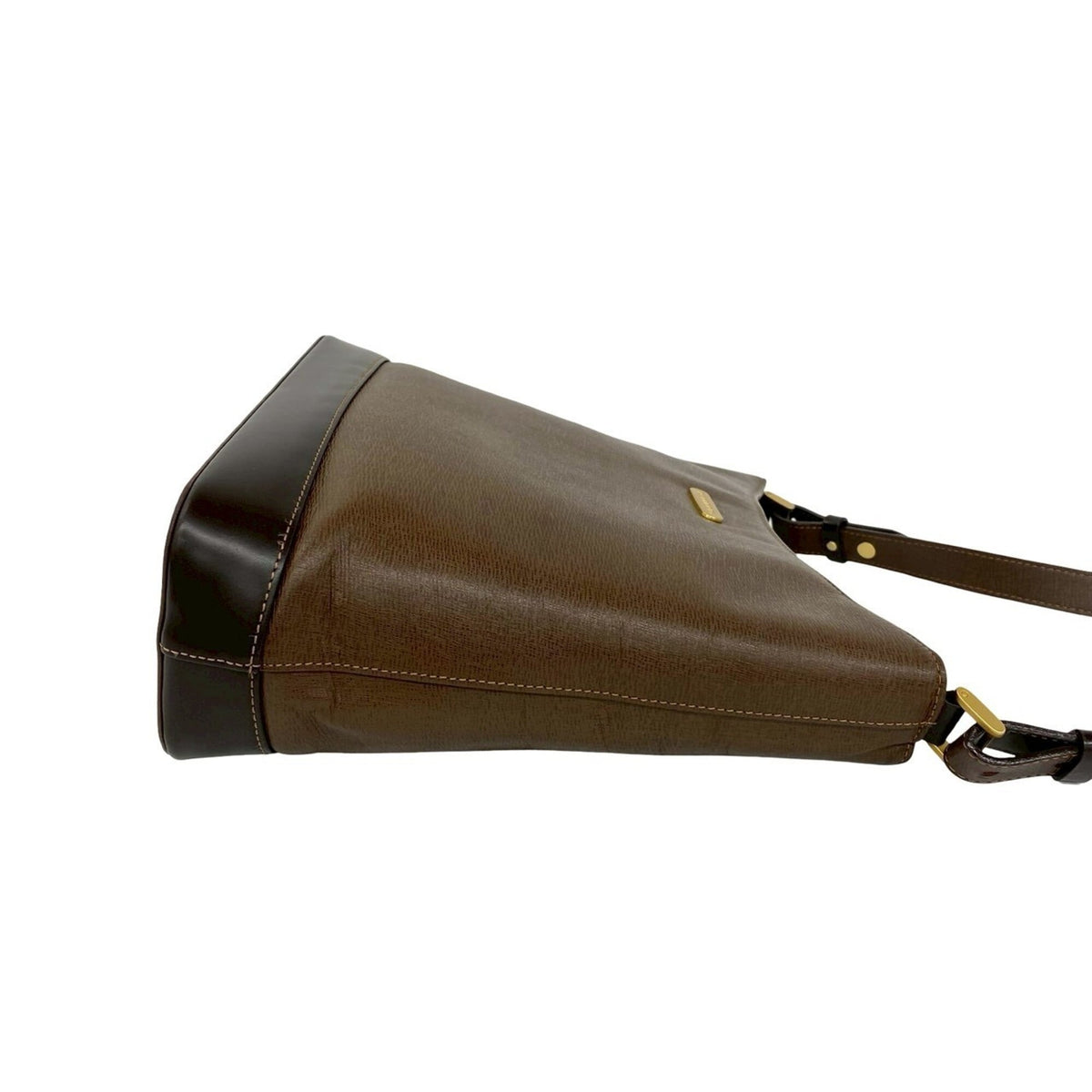 Burberry Brown Leather Shoulder Bag (Pre-Owned)