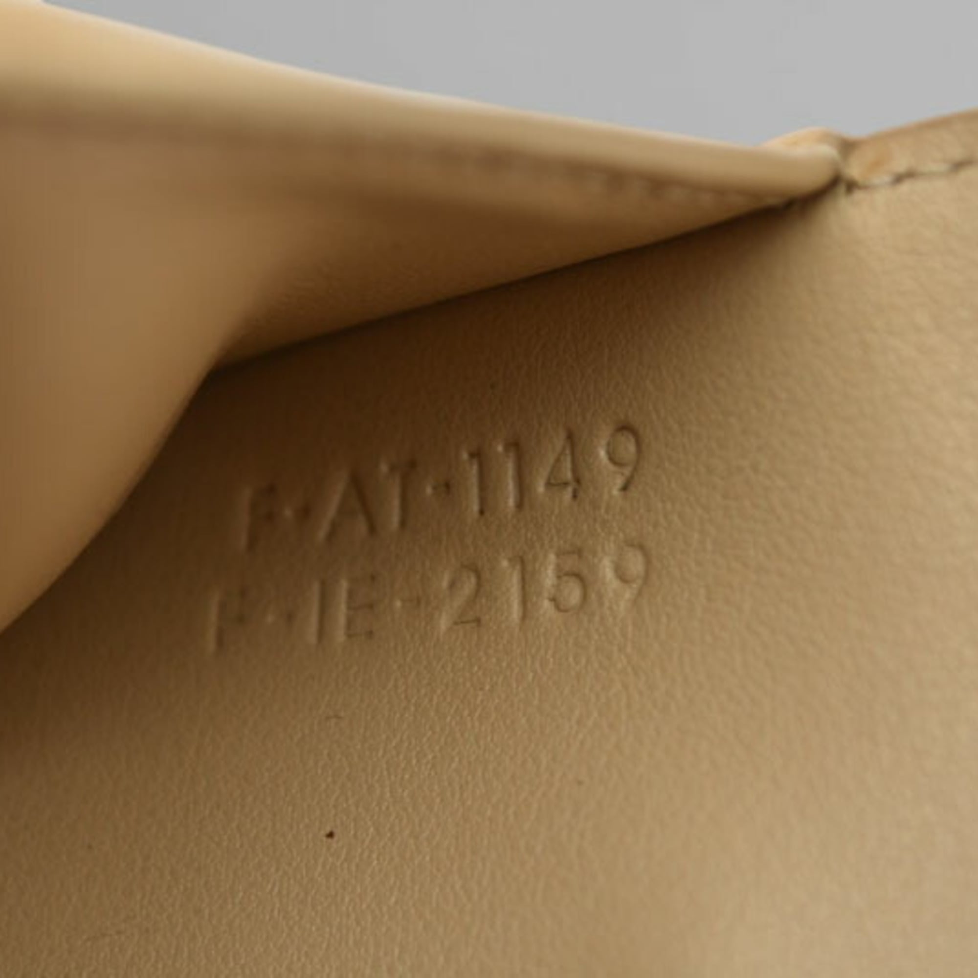 Celine Beige Leather Wallet (Tri-Fold) (Pre-Owned)