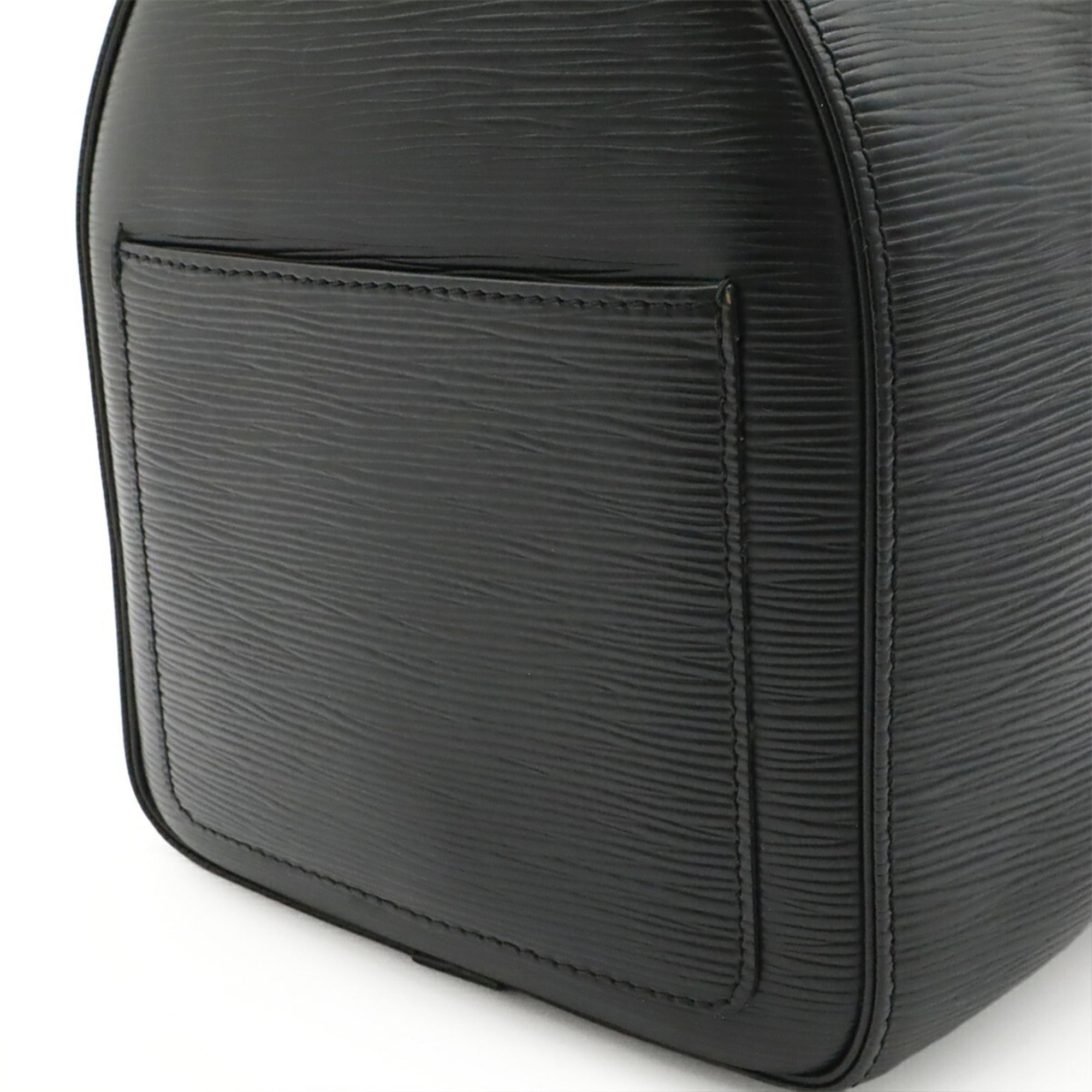Louis Vuitton Black Noir Epi Leather Boston Bag Handbag (Pre-Owned)