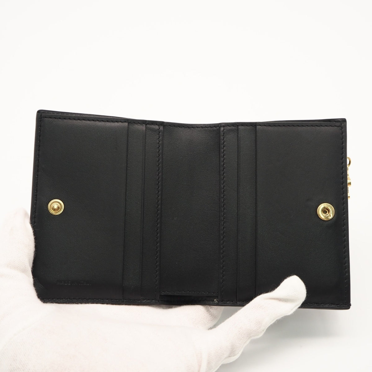 Celine Black Leather Wallet (Bi-Fold) (Pre-Owned)