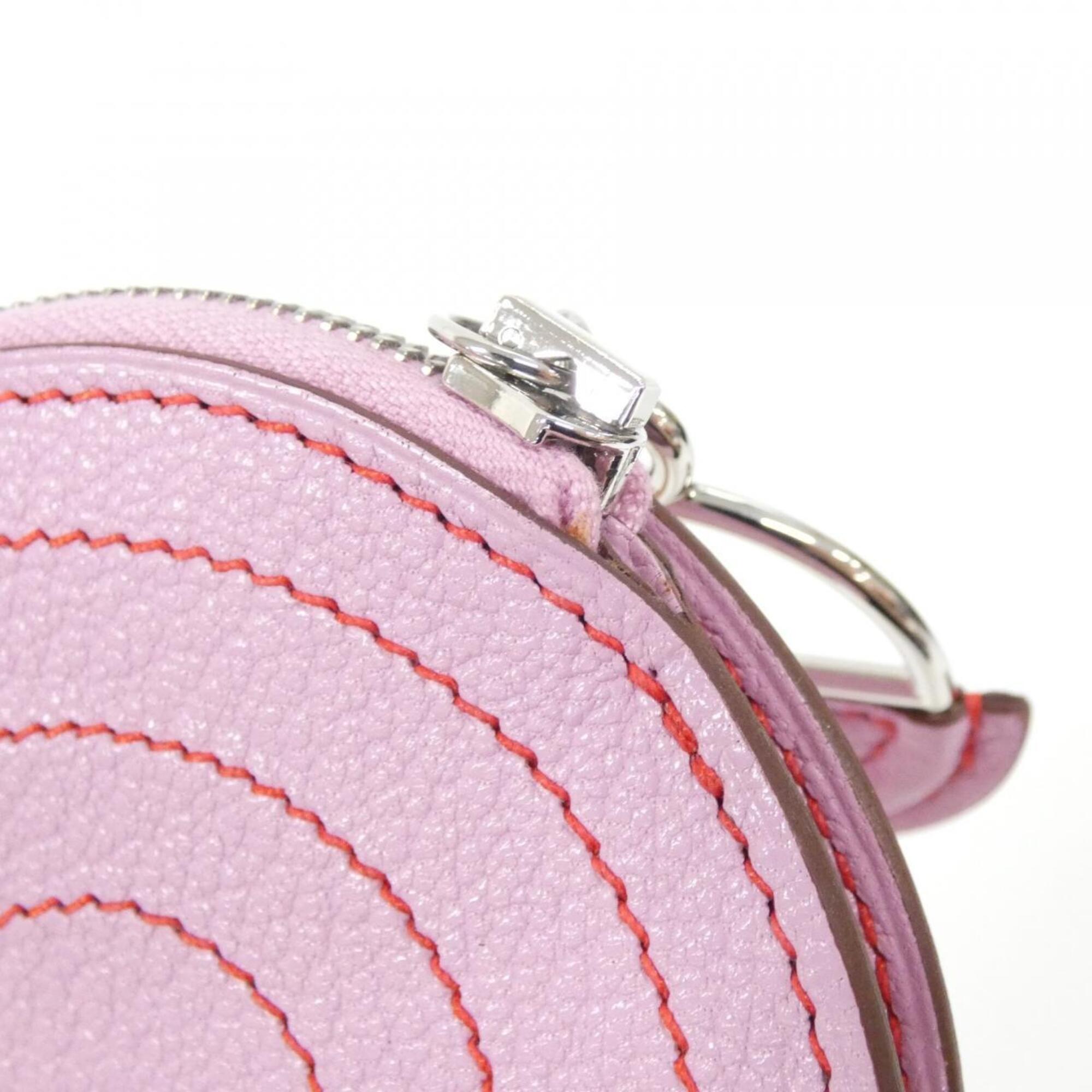Hermes Pink Chevre Leather Coin Purse/Coin Case (Pre-Owned)