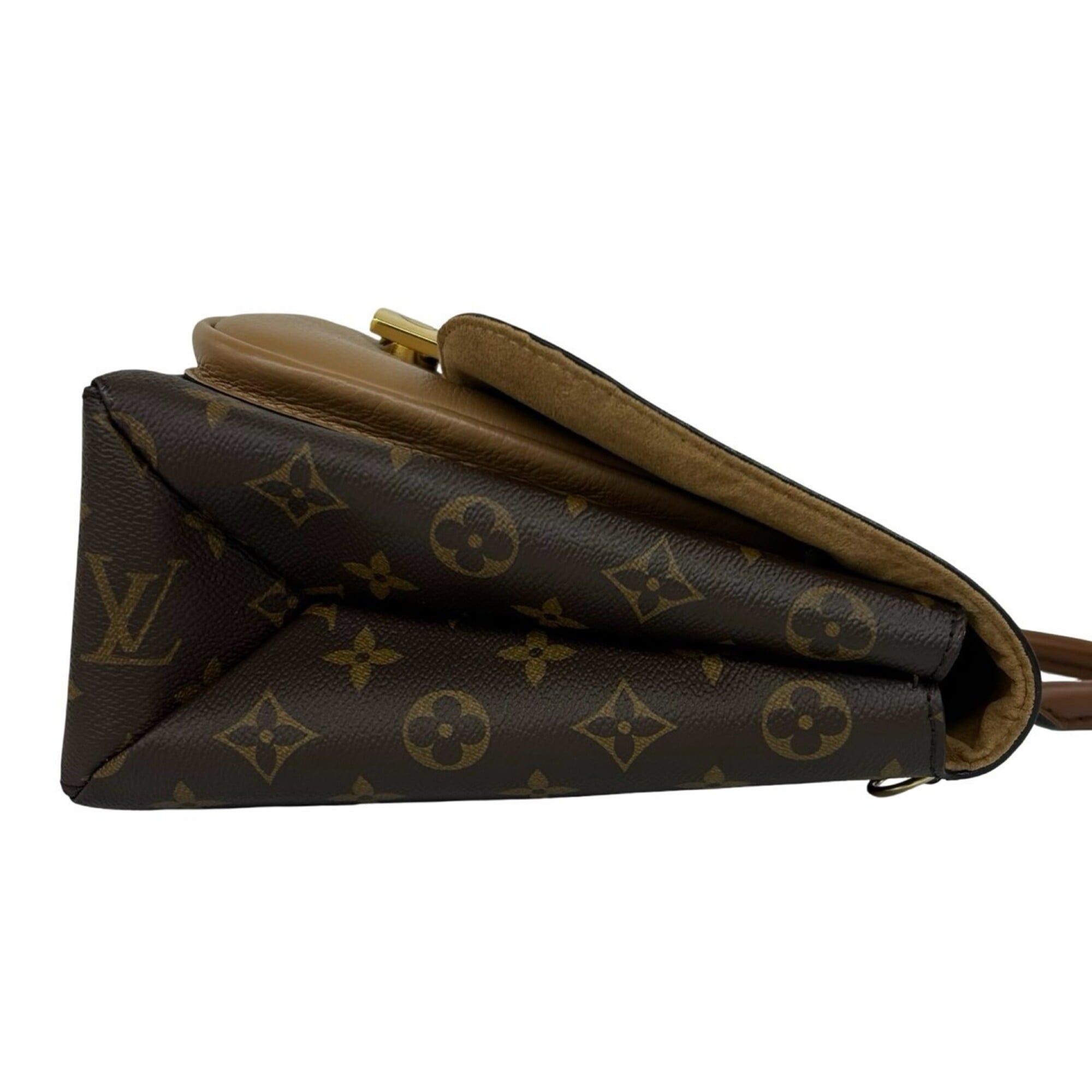 Louis Vuitton Brown Leather Pvc Handbag Shoulder Bag (Pre-Owned)