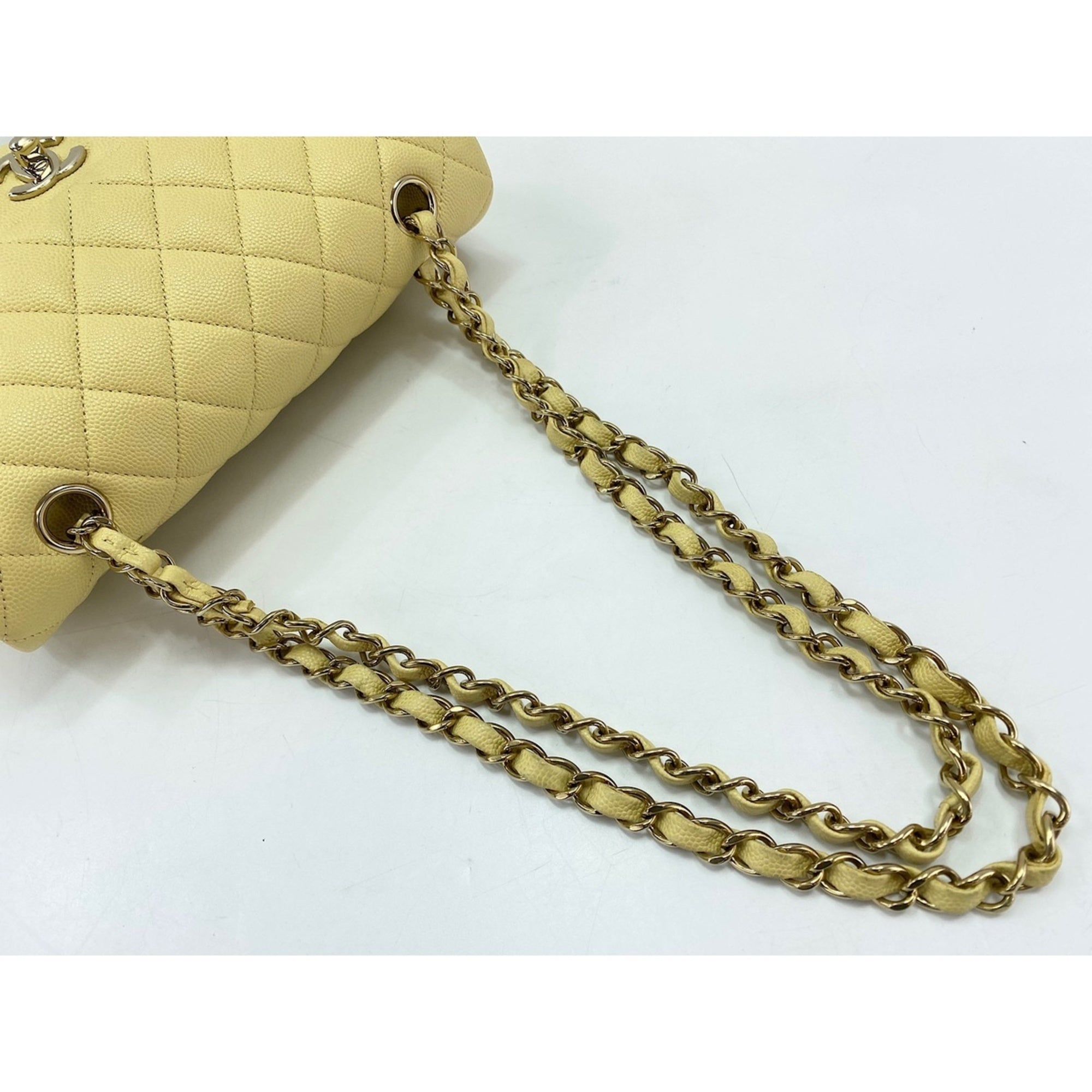Chanel Matelasse Yellow Shoulder Bag (Pre-Owned)