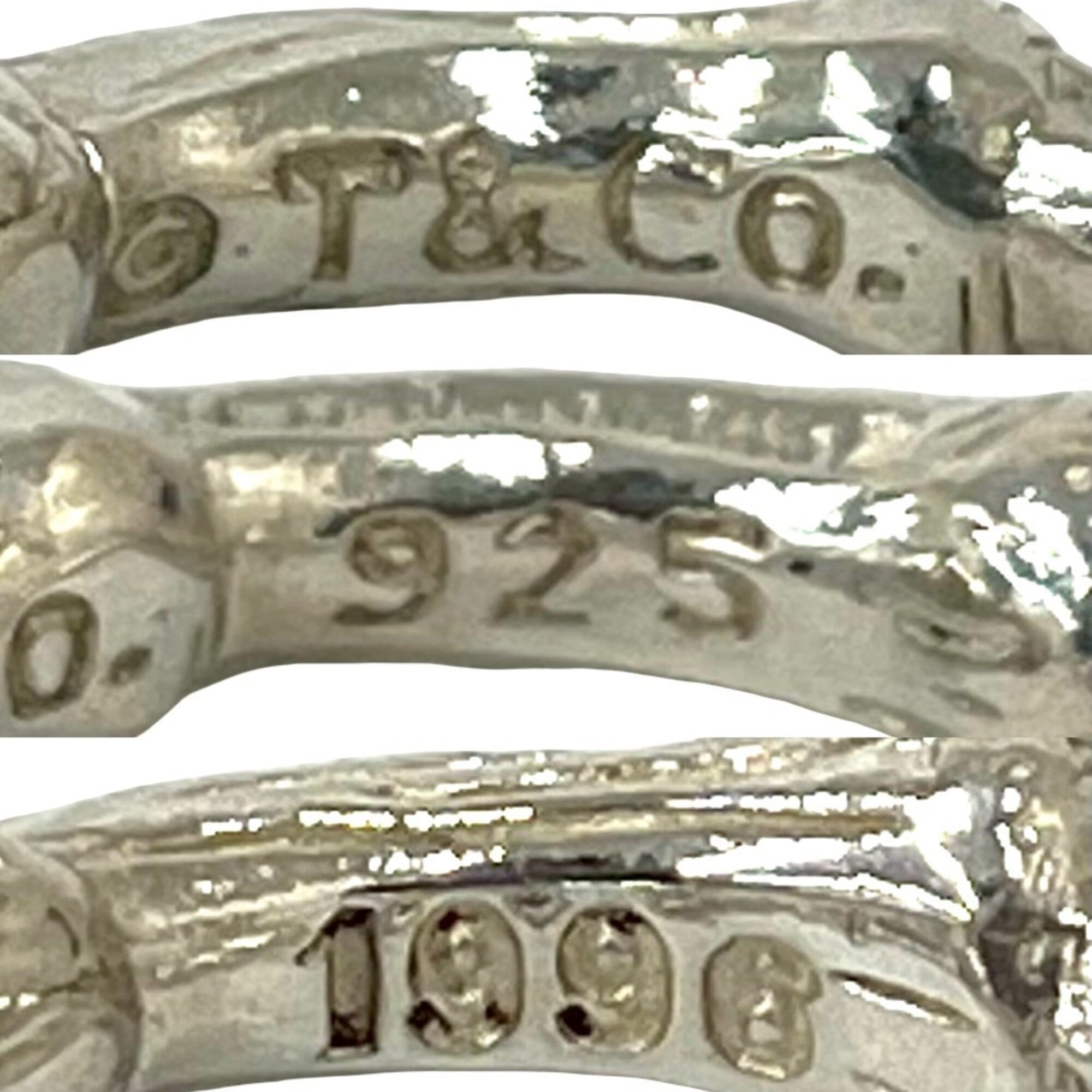 Tiffany Silver Silver 925 Band Ring (Pre-Owned)