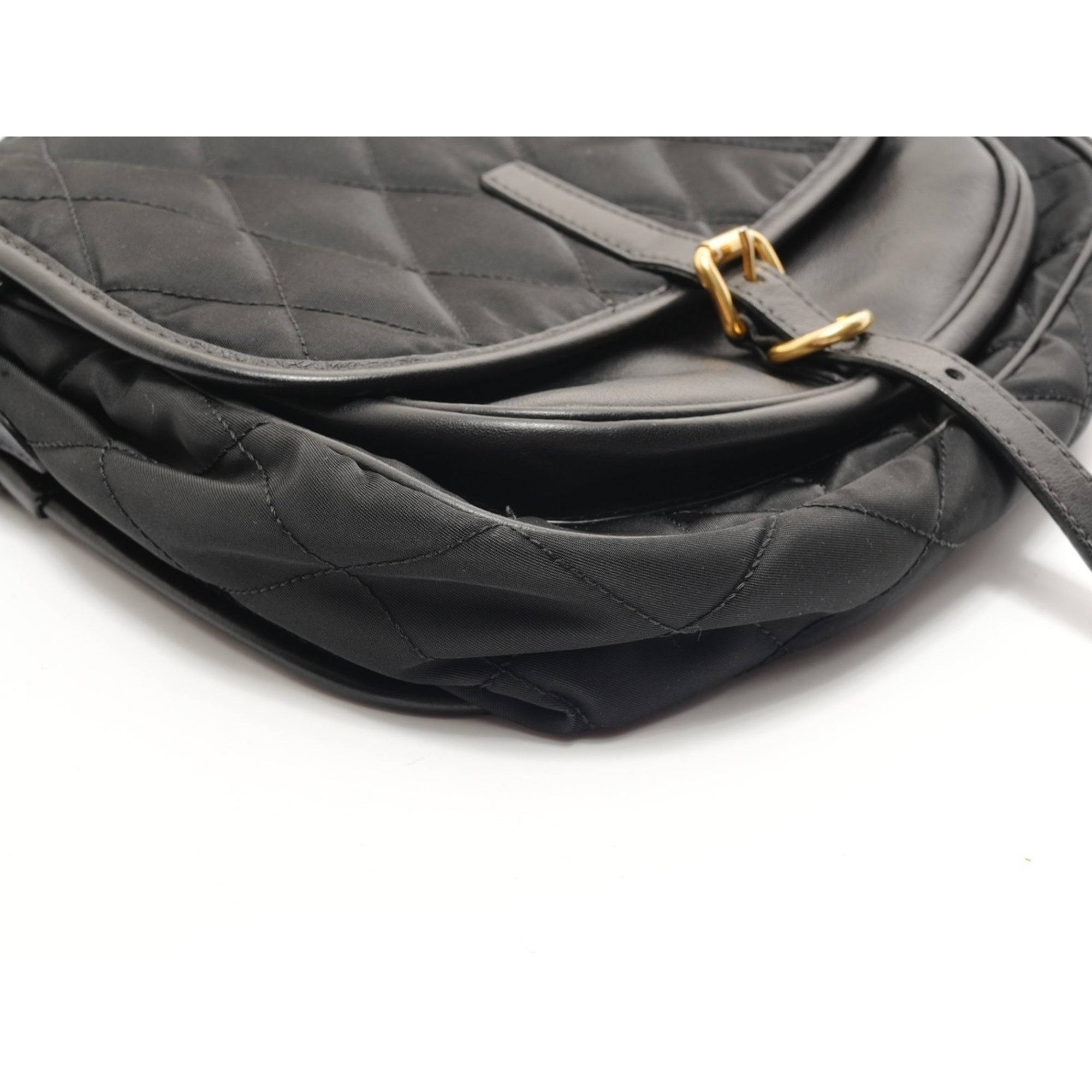 Prada Black Nylon Shoulder Bag (Pre-Owned)