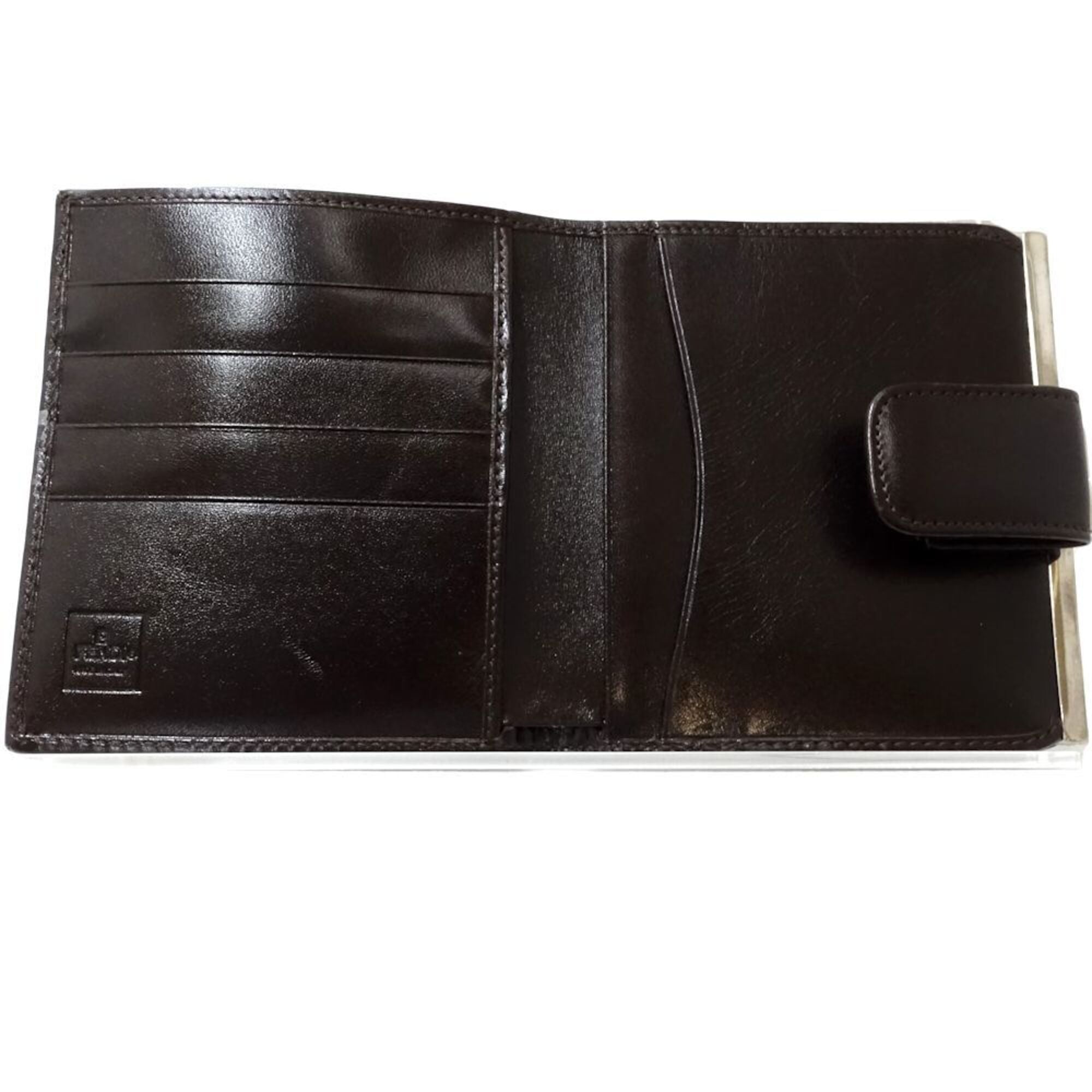 Fendi Zucca Brown Canvas Leather Wallet (Bi-Fold) (Pre-Owned)