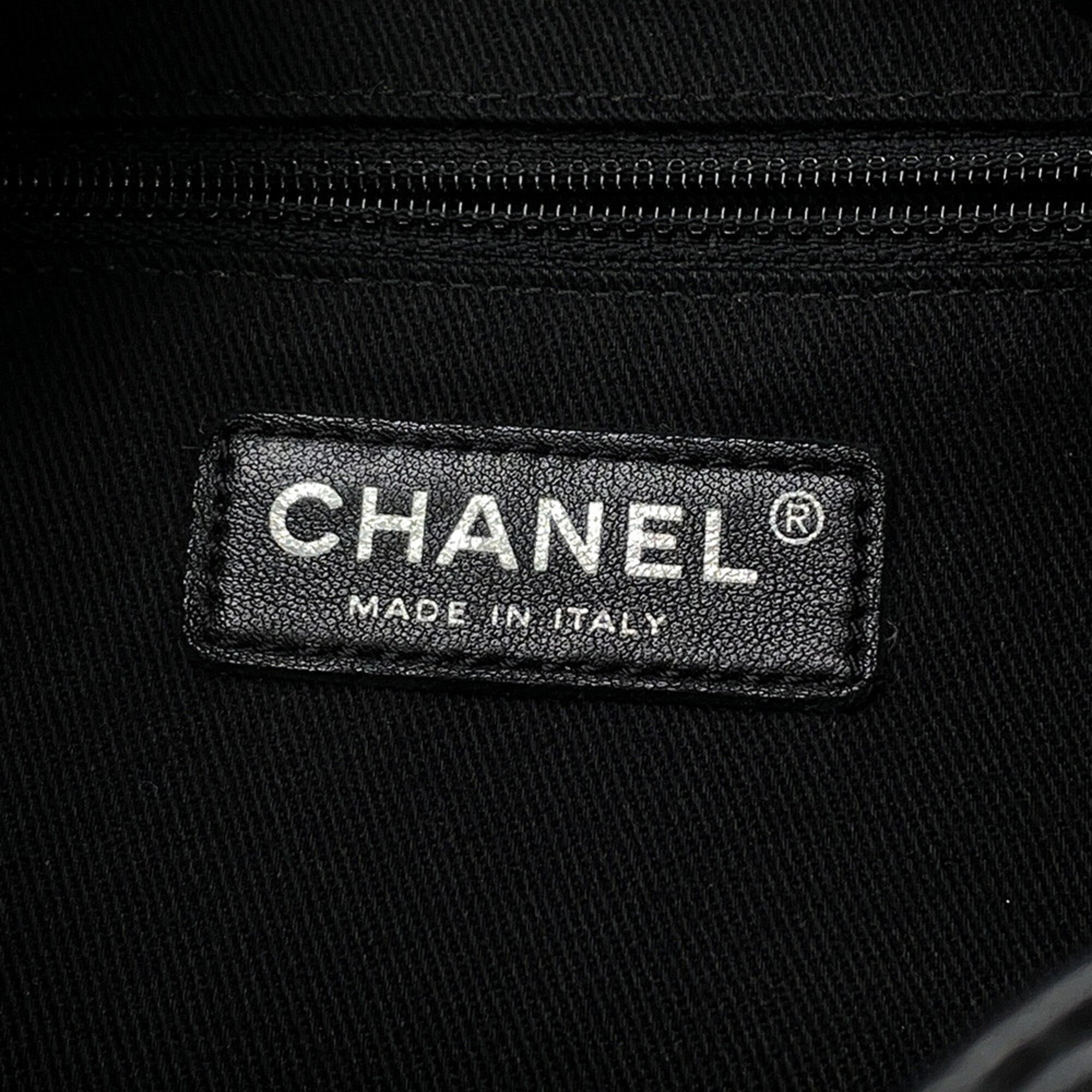 Chanel Matelasse Black Leather Backpack (Pre-Owned)