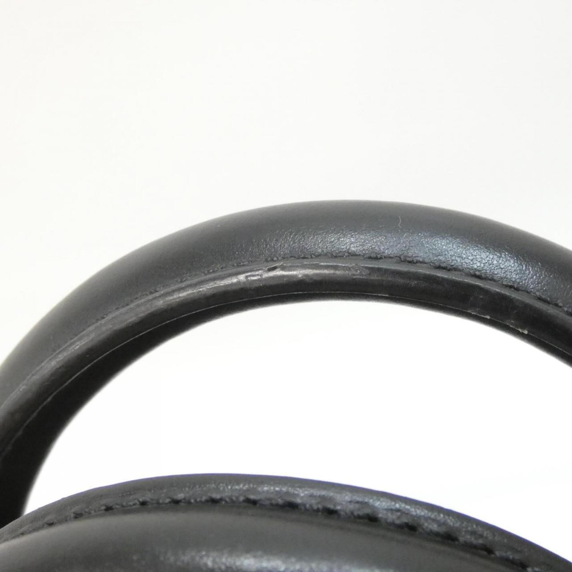 Louis Vuitton Black Leather Boston Bag (Pre-Owned)