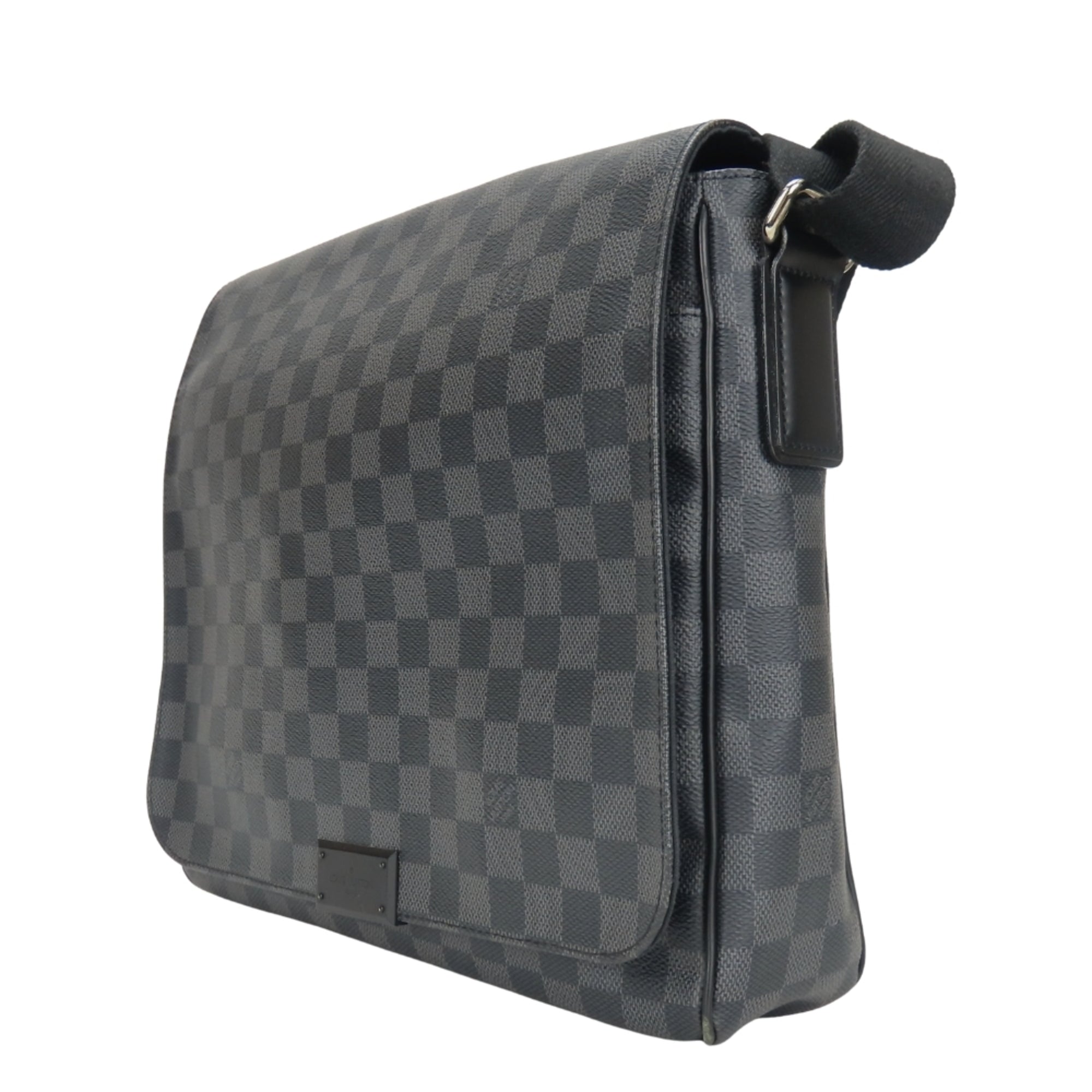 Louis Vuitton Black Gray Damier Graphite Shoulder Bag (Pre-Owned)