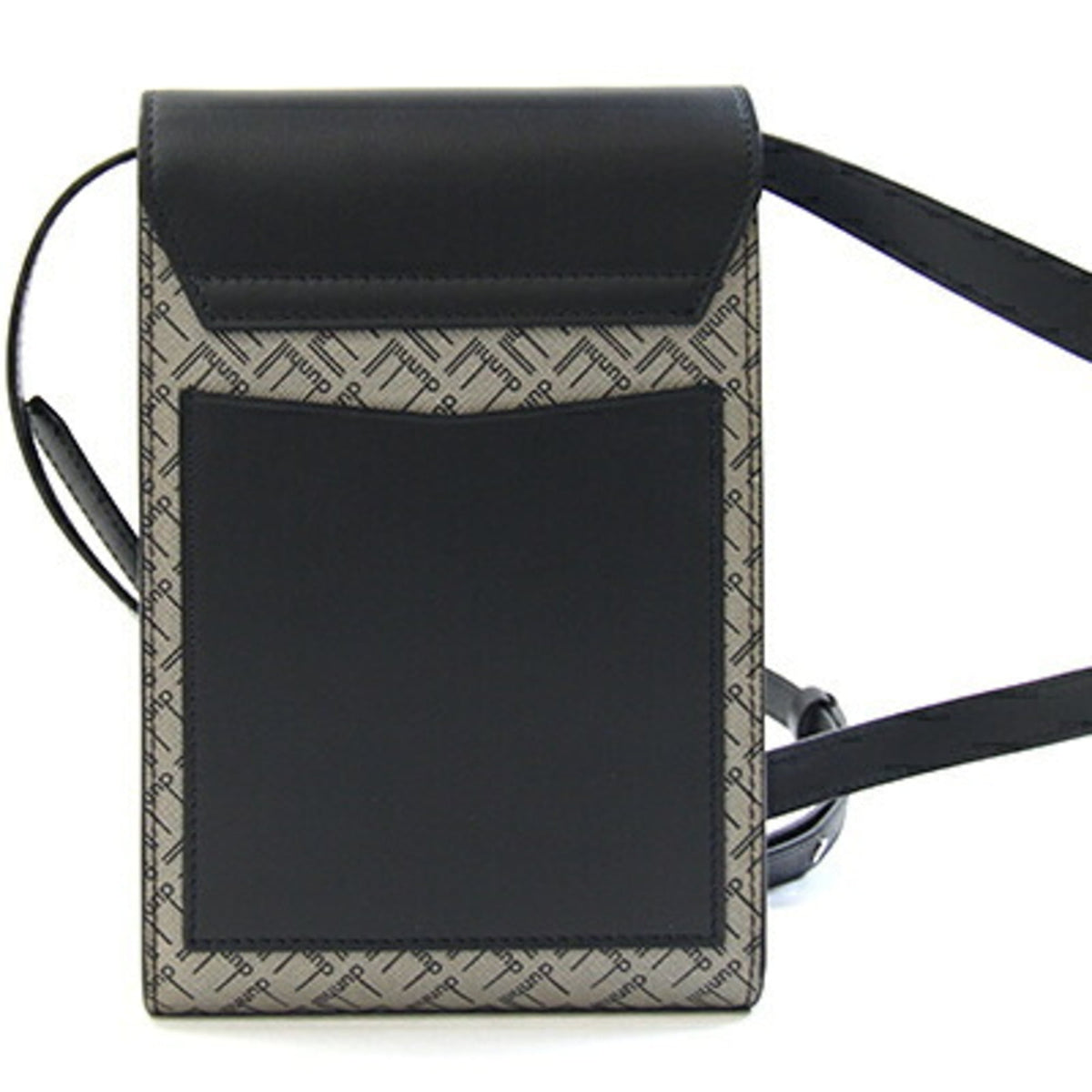 Dunhill Black Gray Pvc Leather Pochette Shoulder Bag (Pre-Owned)