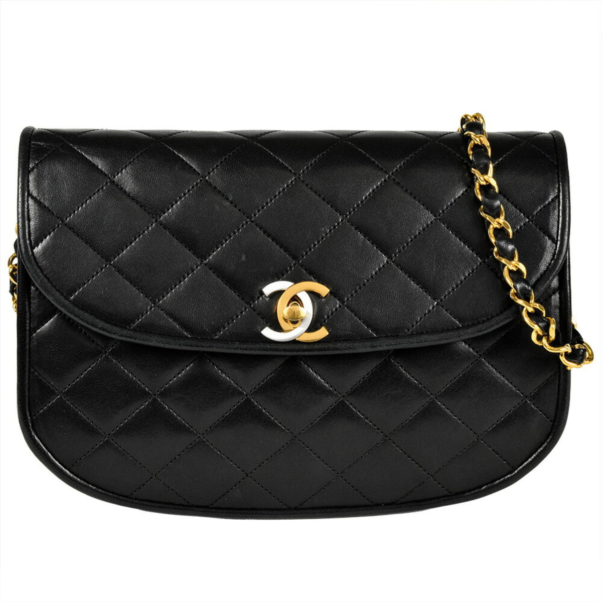 Chanel Black Leather Shoulder Bag (Pre-Owned)