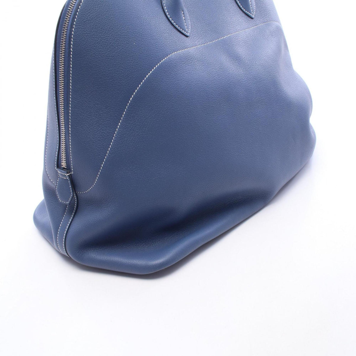 Hermes Blue Leather Handbag (Pre-Owned)