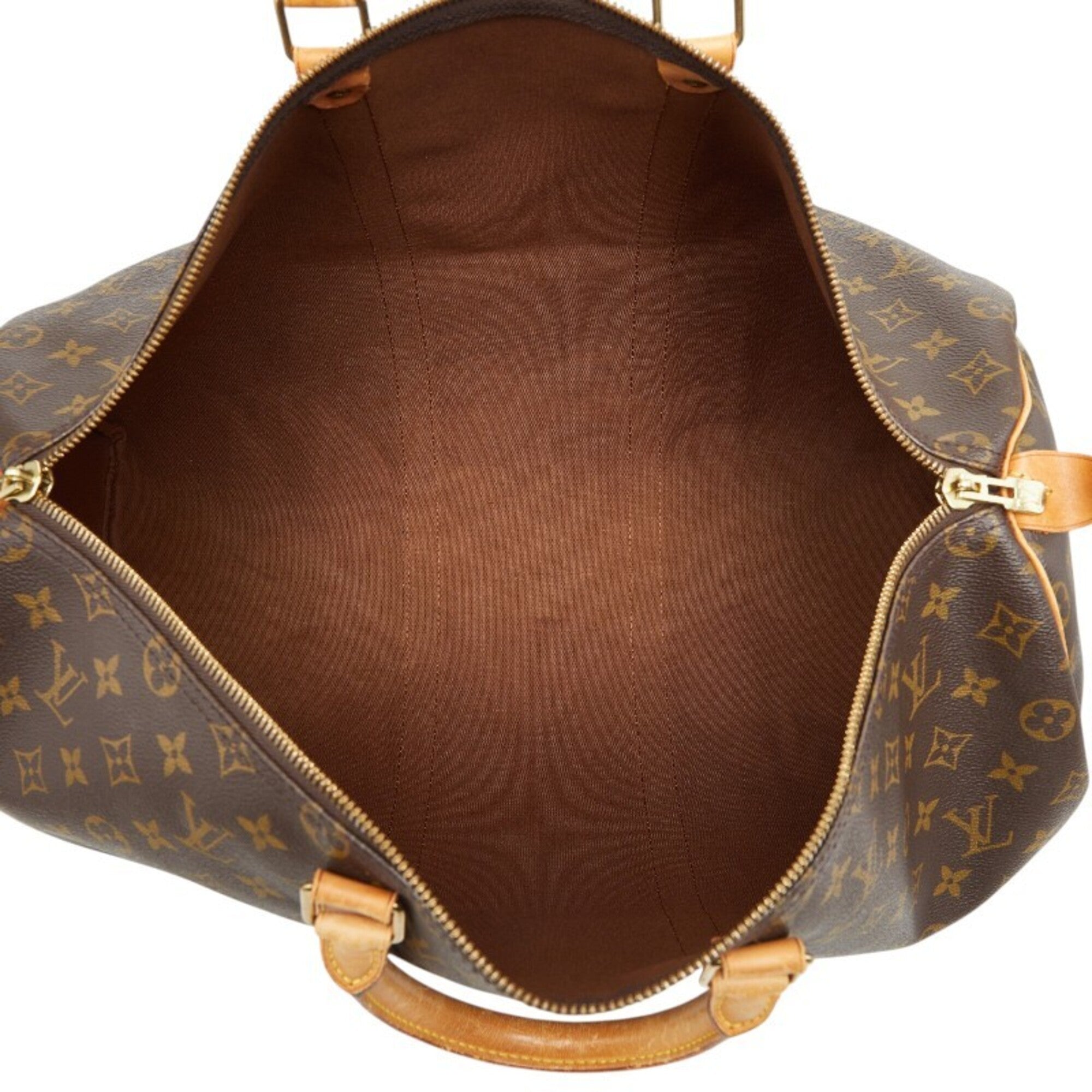 Louis Vuitton Brown Pvc Leather Boston Bag (Pre-Owned)