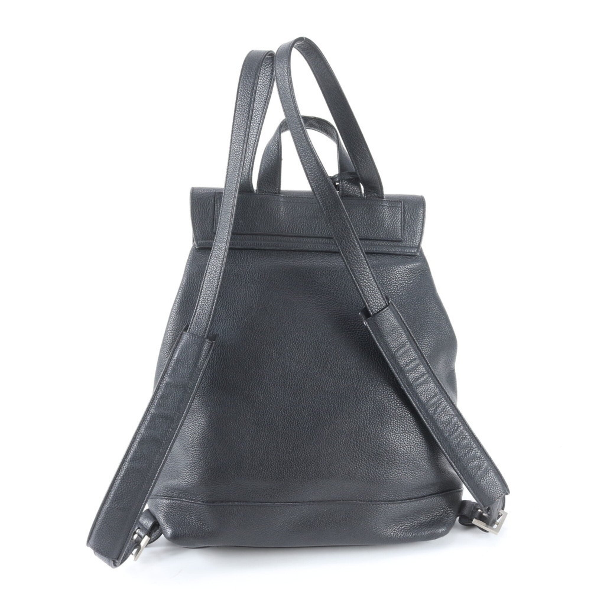 Saint Laurent Black Leather Backpack (Pre-Owned)