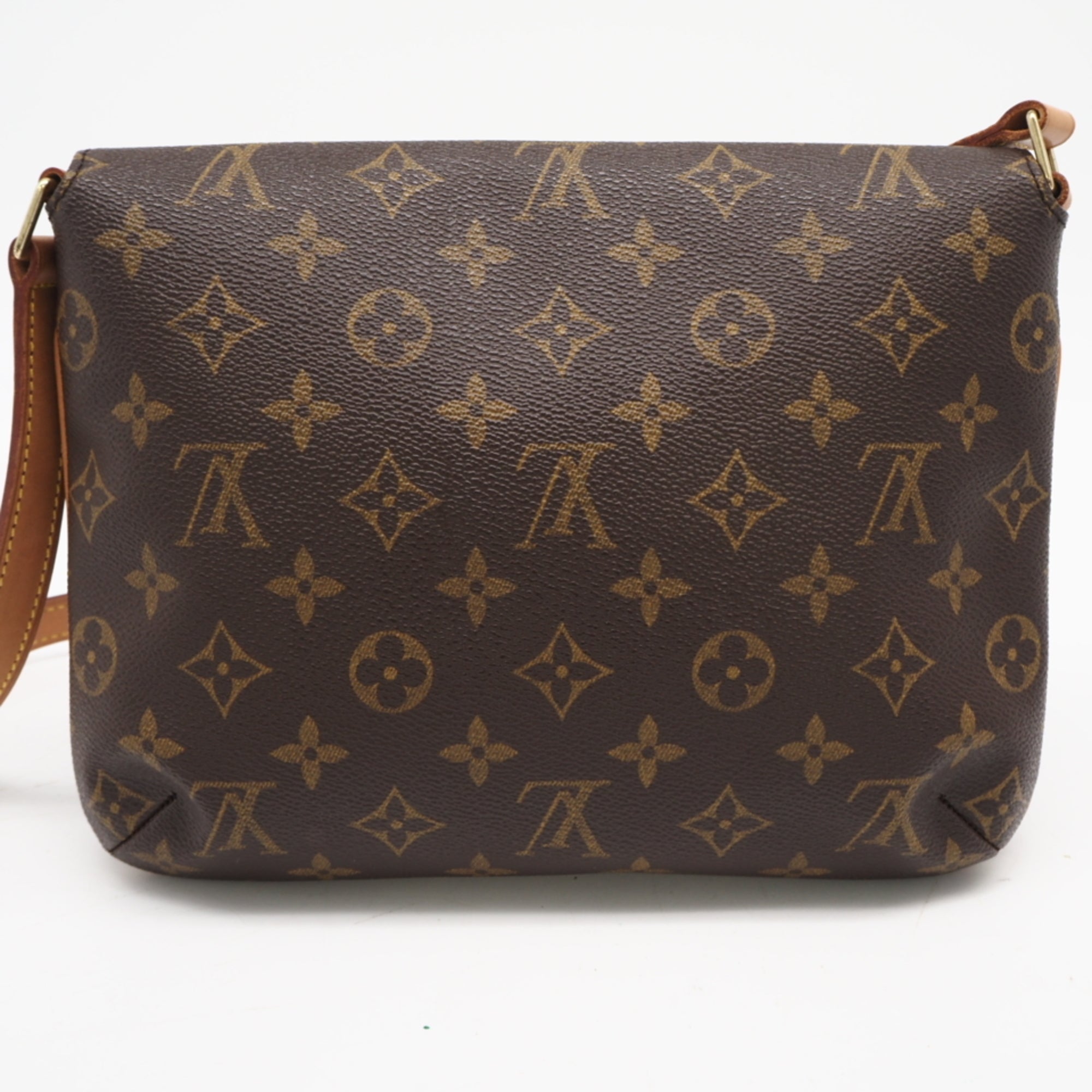 Louis Vuitton Brown Coated Canvas Leather Shoulder Bag (Pre-Owned)