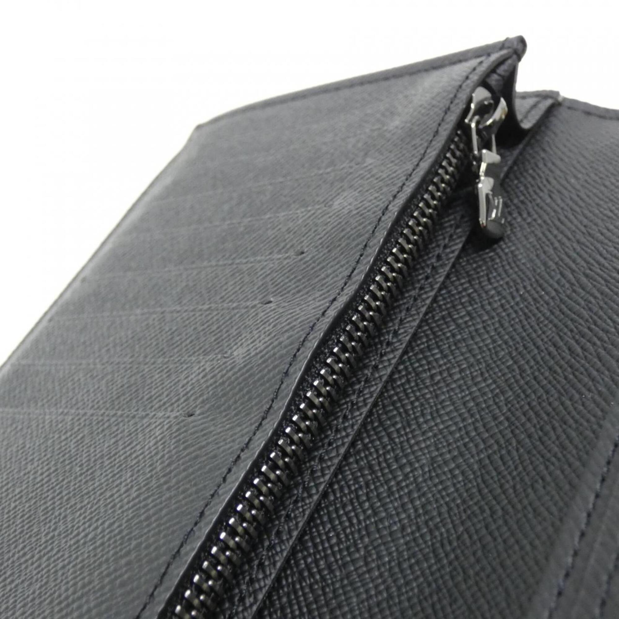 Louis Vuitton Monogram Eclipse Black Coated Canvas Long Wallet (Bi-Fold) (Pre-Owned)