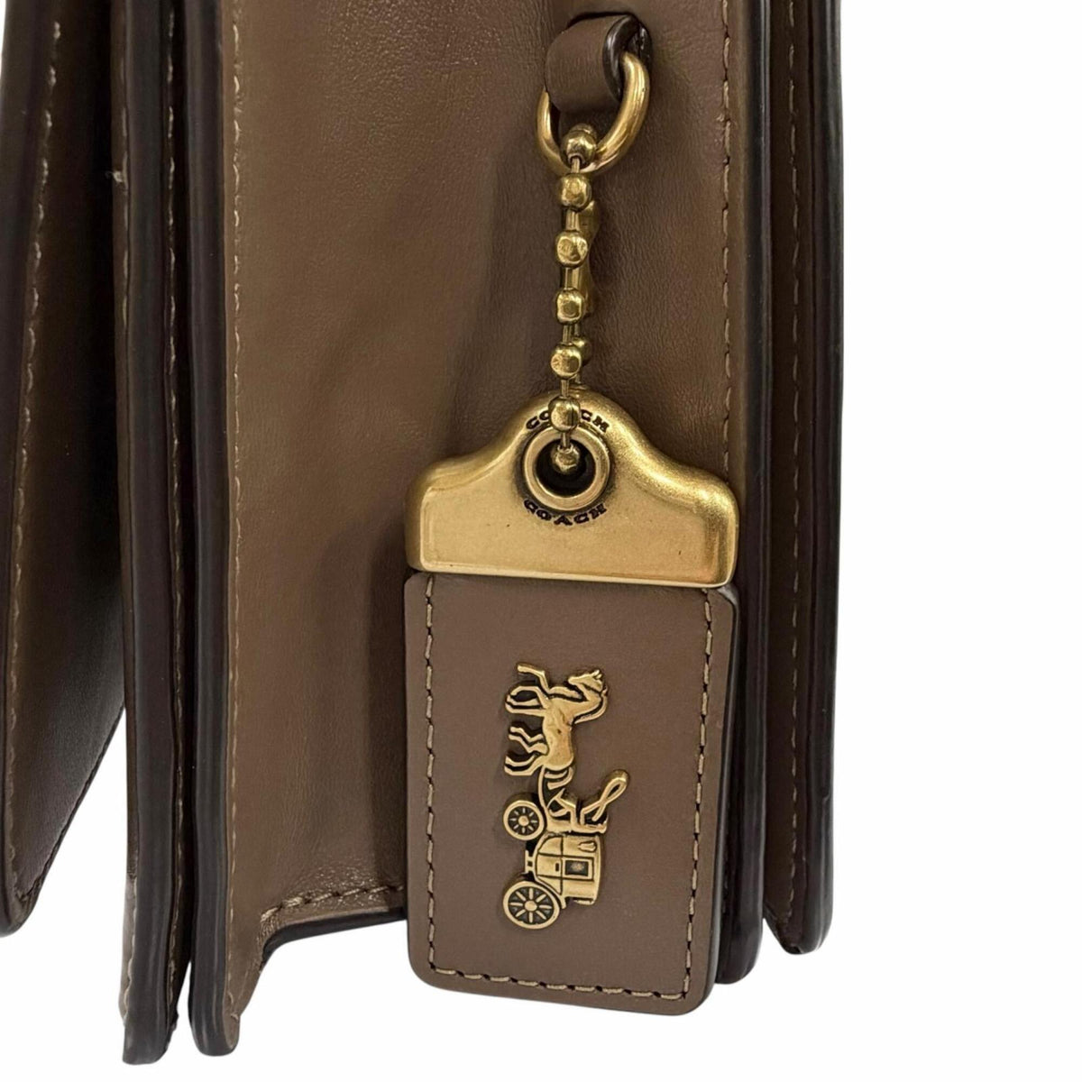 Coach Brown Leather Crossbody Bag Shoulder Bag (Pre-Owned)