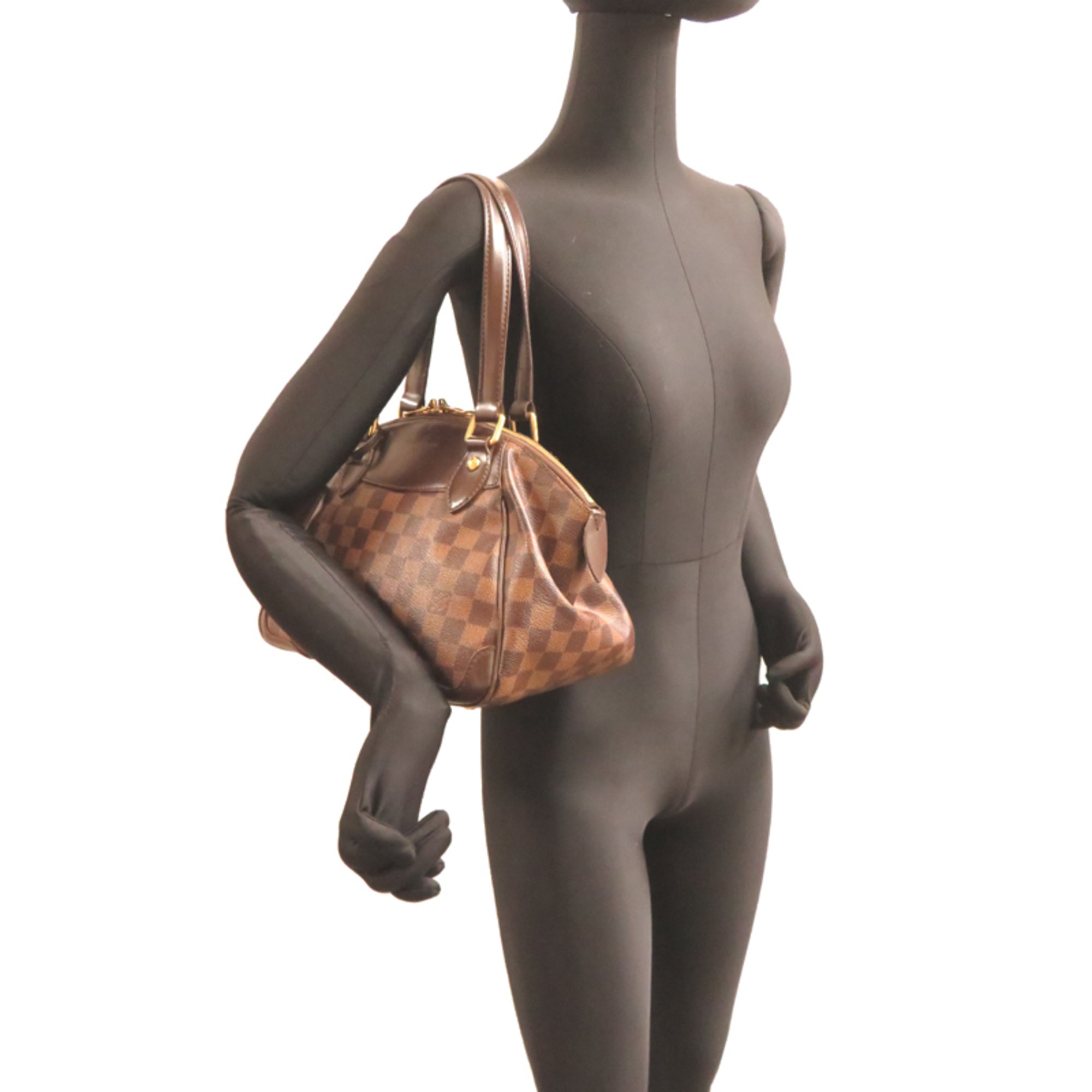 Louis Vuitton Brown Damier Canvas Handbag (Pre-Owned)