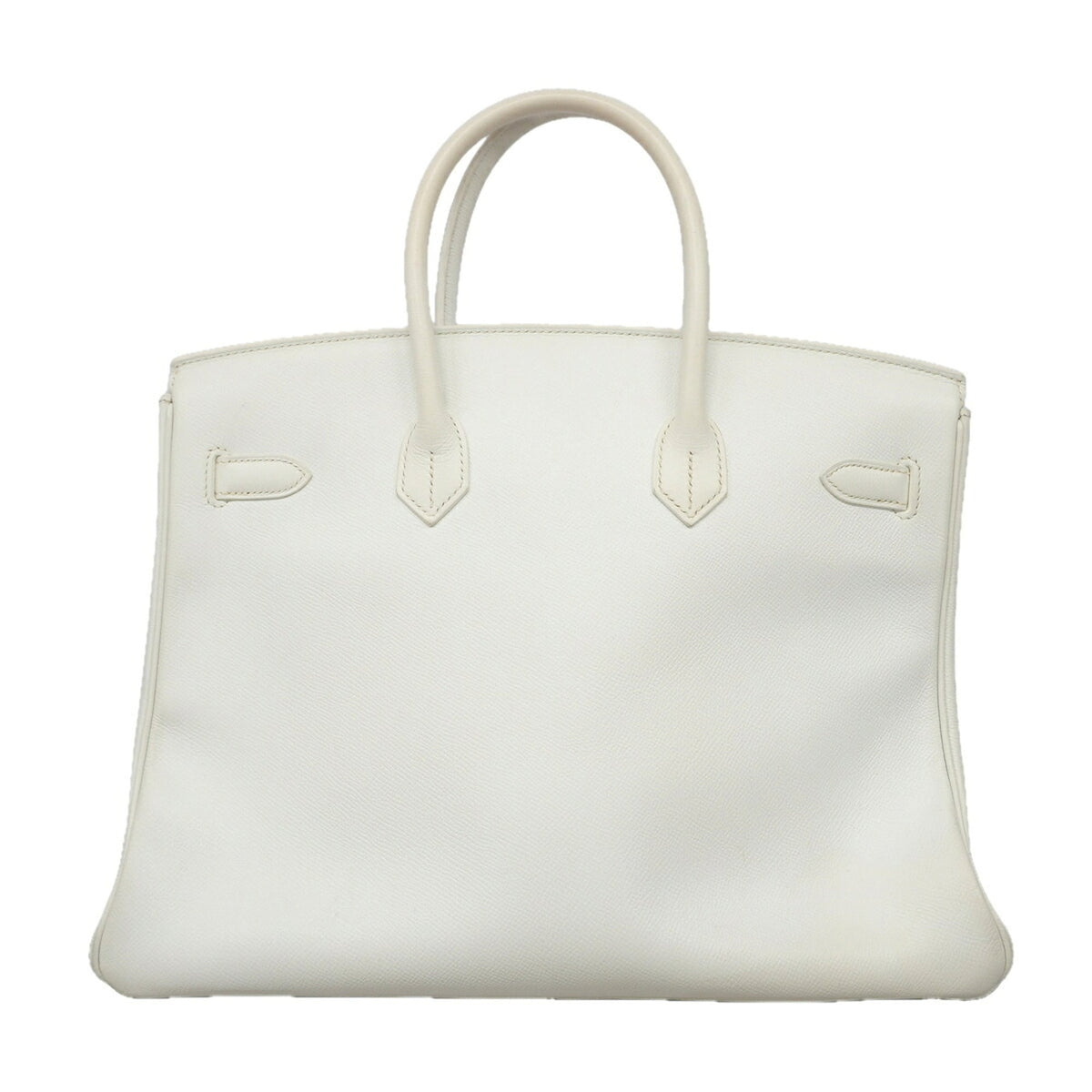 Hermes White Leather Handbag (Pre-Owned)