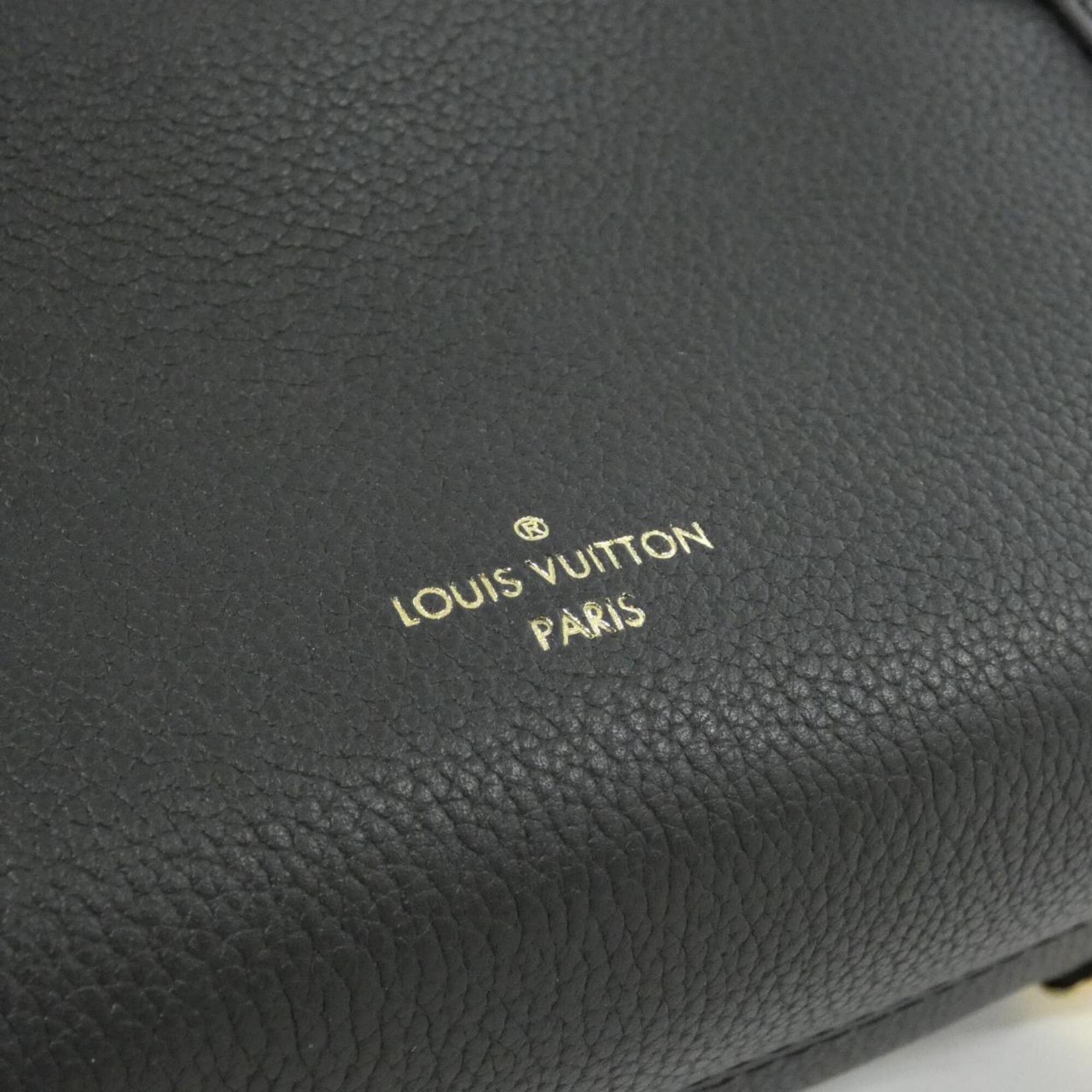 Louis Vuitton Black Leather Shoulder Bag (Pre-Owned)