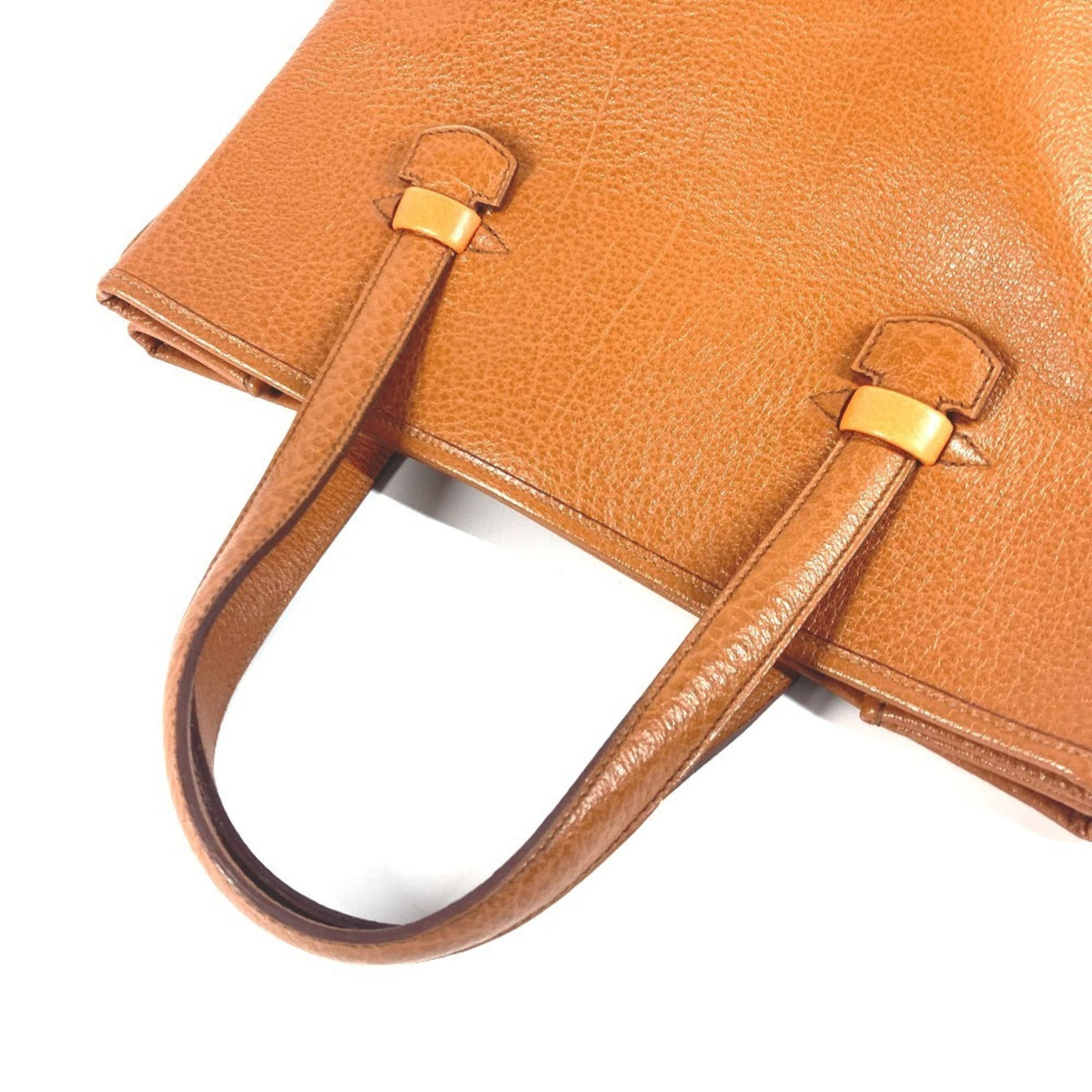 Hermes Galop Brown Leather Shoulder Bag Tote Bag (Pre-Owned)