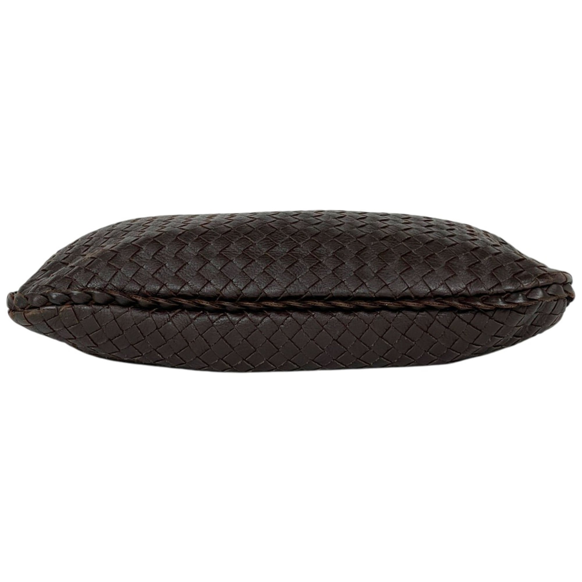 Bottega Veneta Brown Leather Handbag Pouch Shoulder Bag (Pre-Owned)
