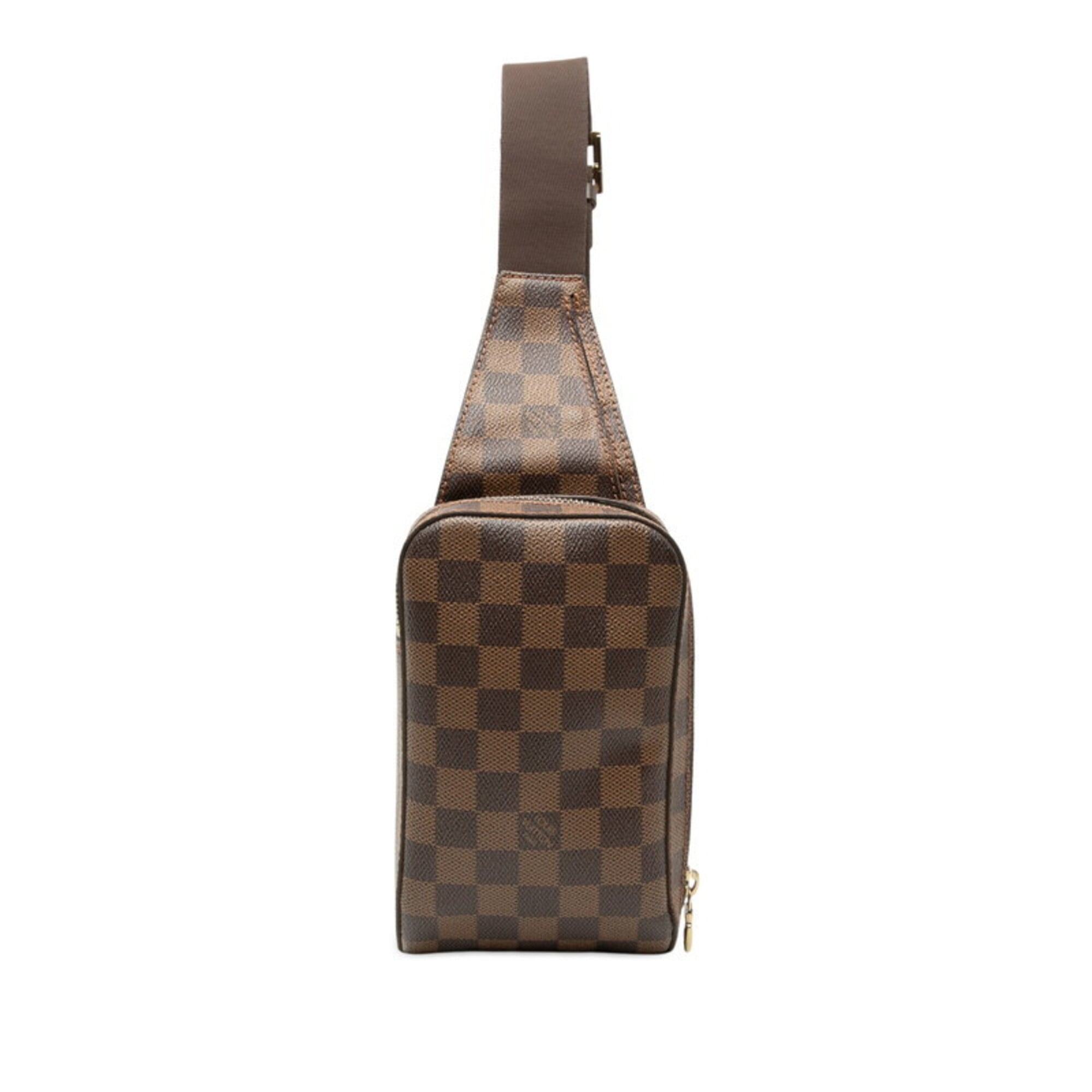 Louis Vuitton Damier Brown Pvc Leather Shoulder Bag Sling Bag (Pre-Owned)