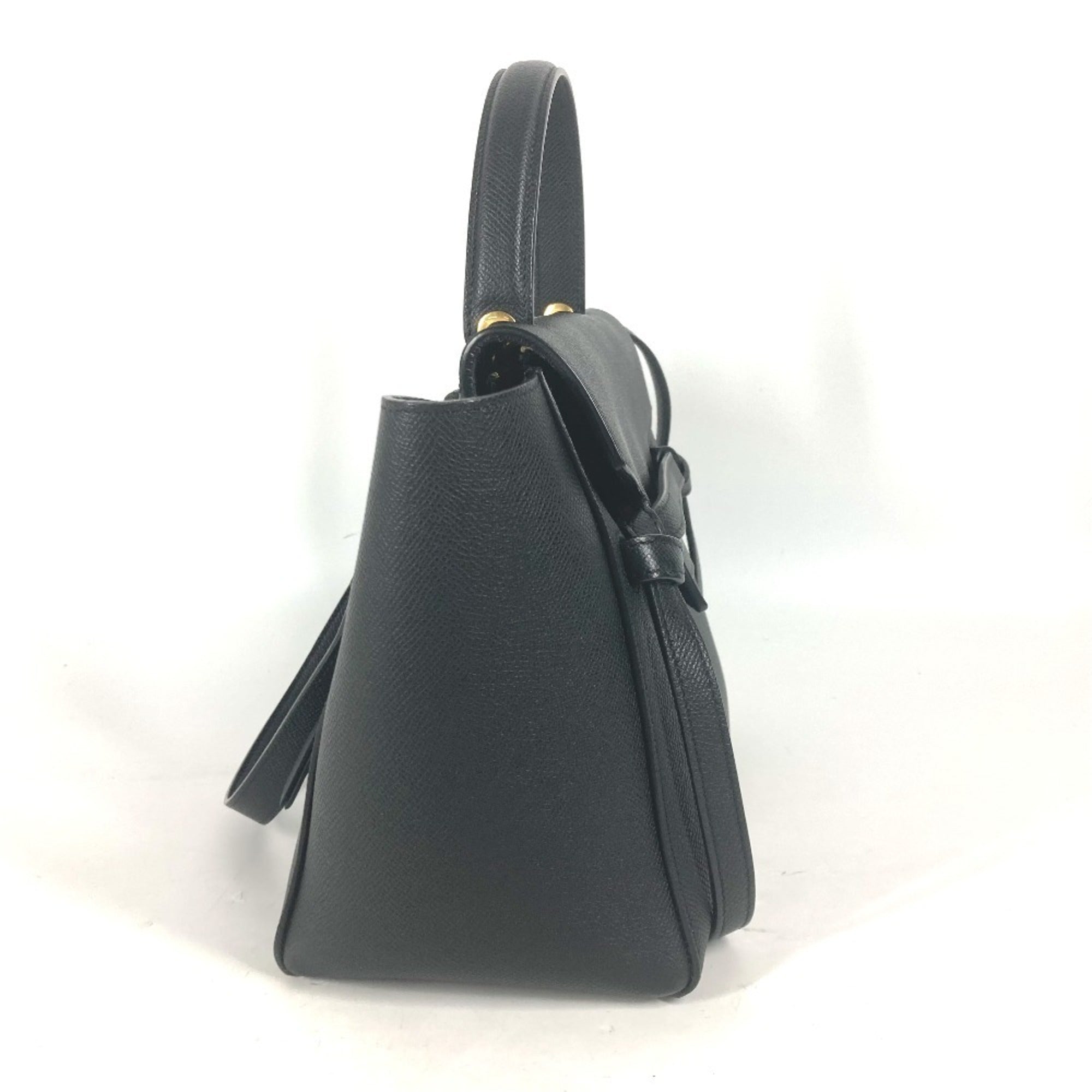 Celine Black Leather Handbag Shoulder Bag (Pre-Owned)