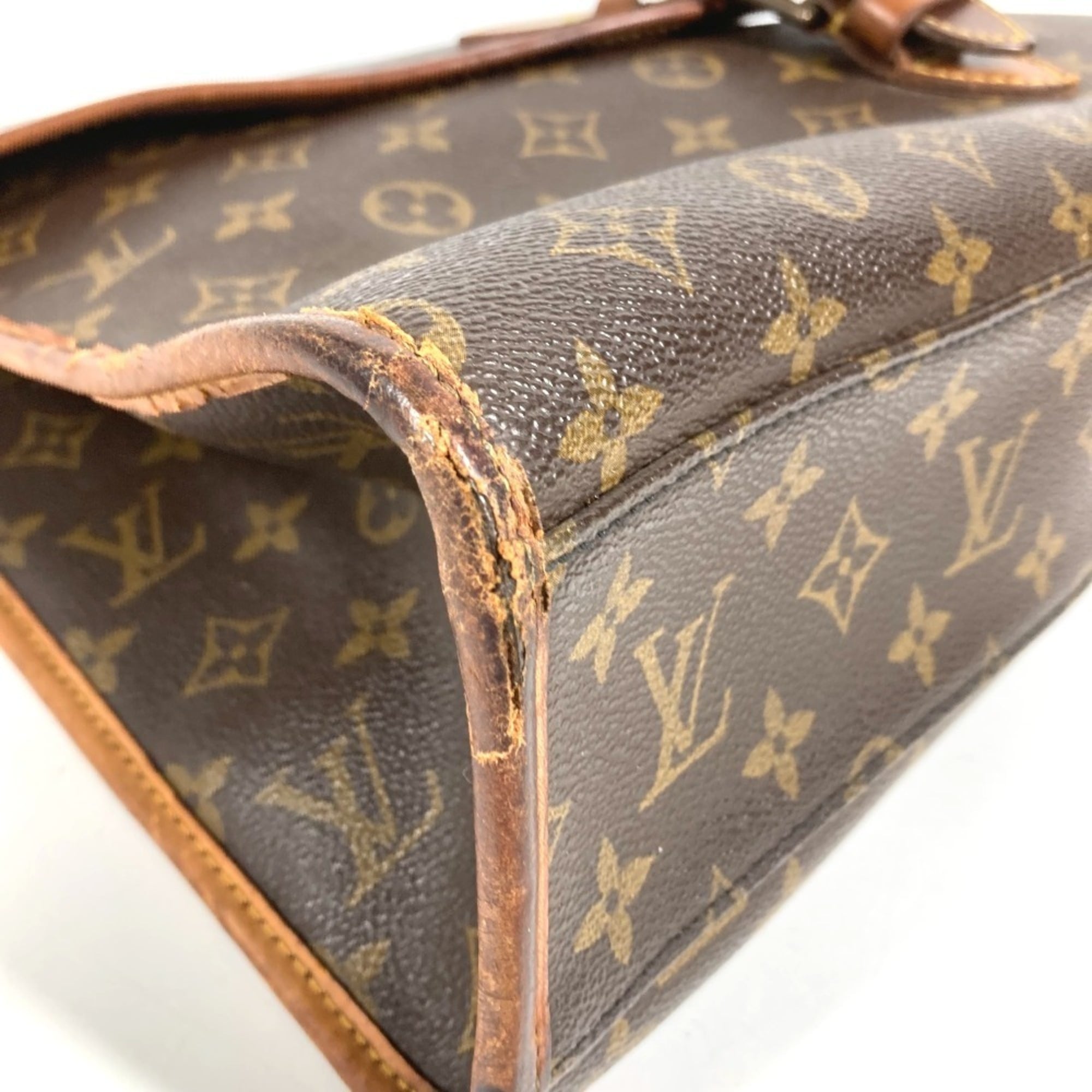 Louis Vuitton Brown Monogram Monogram Briefcase Handbag (Pre-Owned)