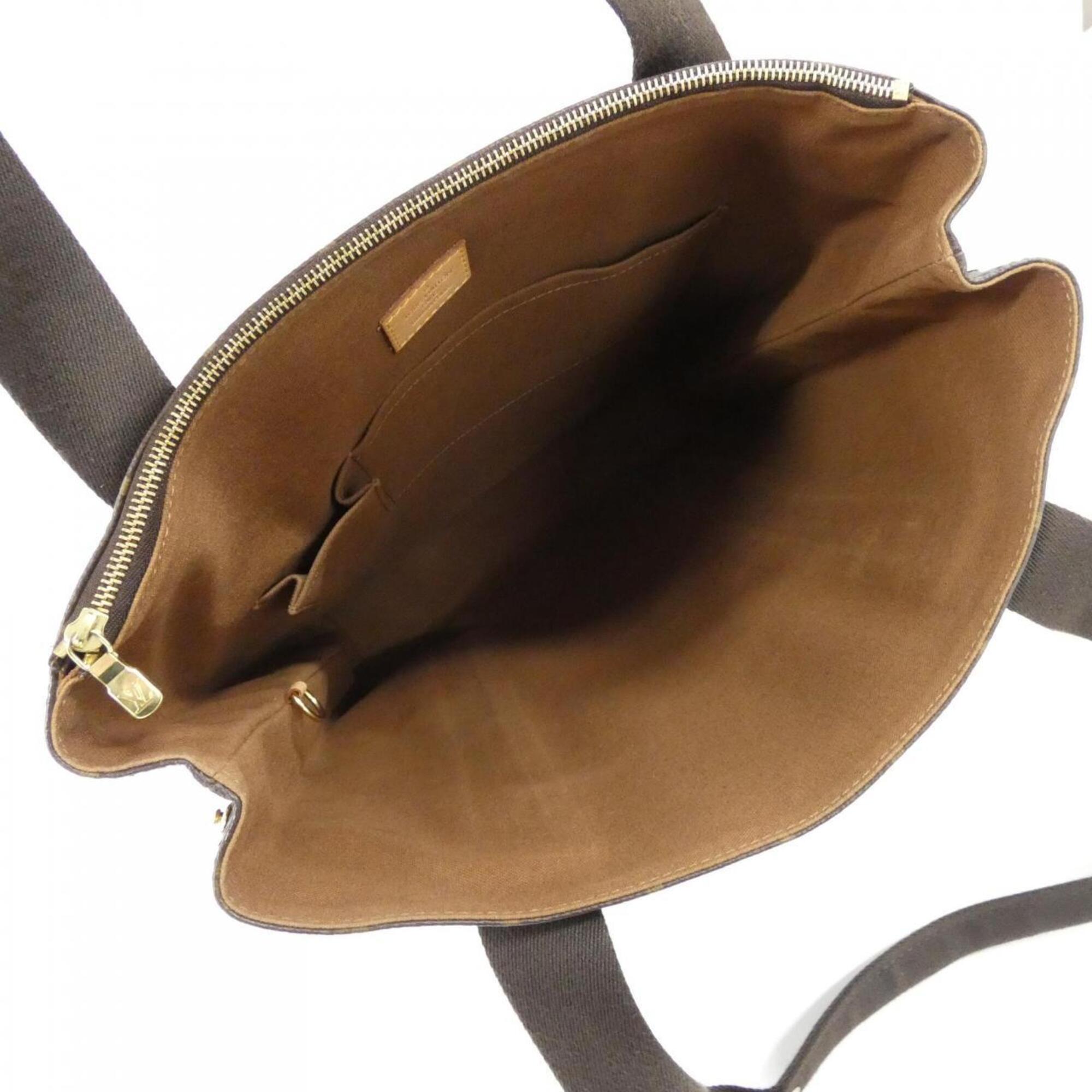 Louis Vuitton Marron Coated Canvas Handbag (Pre-Owned)