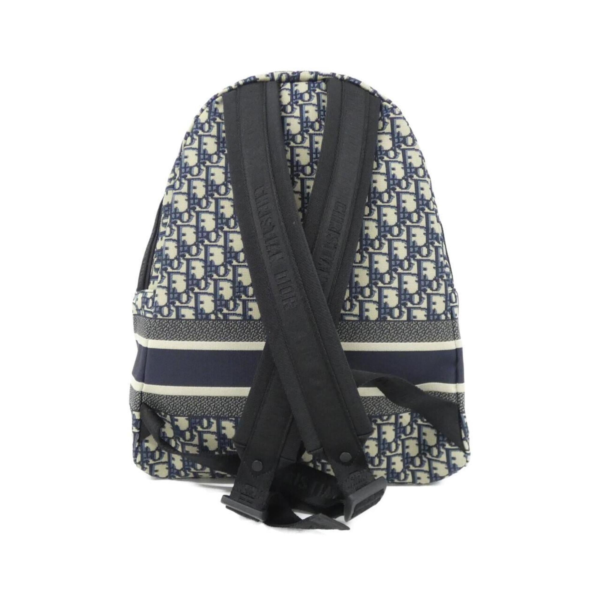Christian Dior Blue Canvas Backpack (Pre-Owned)