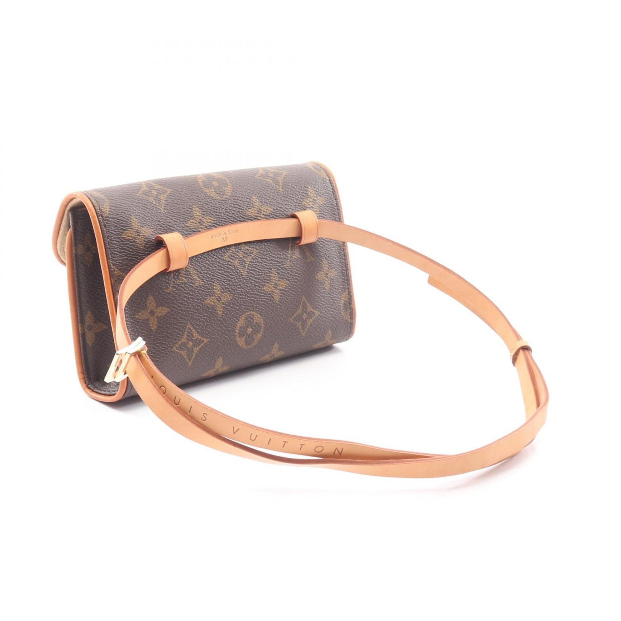 Louis Vuitton Brown Coated Canvas Leather Fanny Pack Handbag (Pre-Owned)