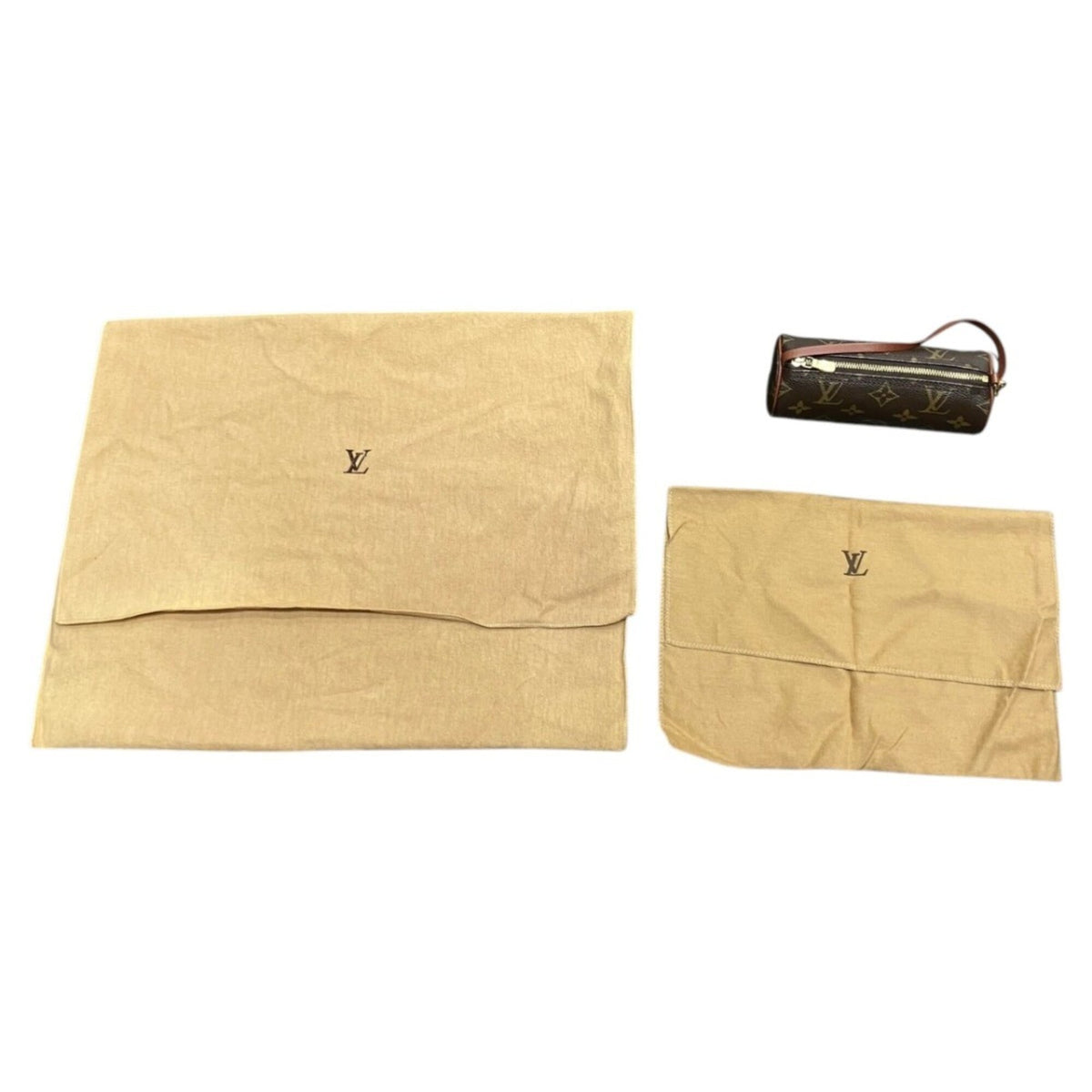 Louis Vuitton Brown Monogram Handbag Pouch (Pre-Owned)