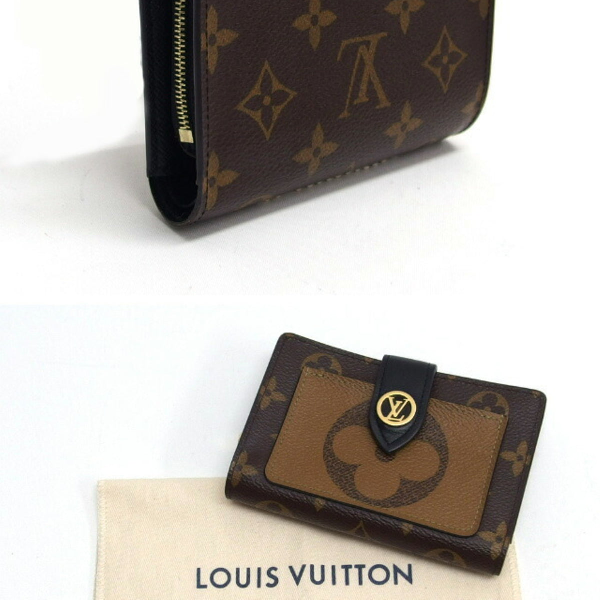 Louis Vuitton Monogram Reverse Galle Monogram Reverse Monogram Reverse Wallet (Bi-Fold) (Pre-Owned)