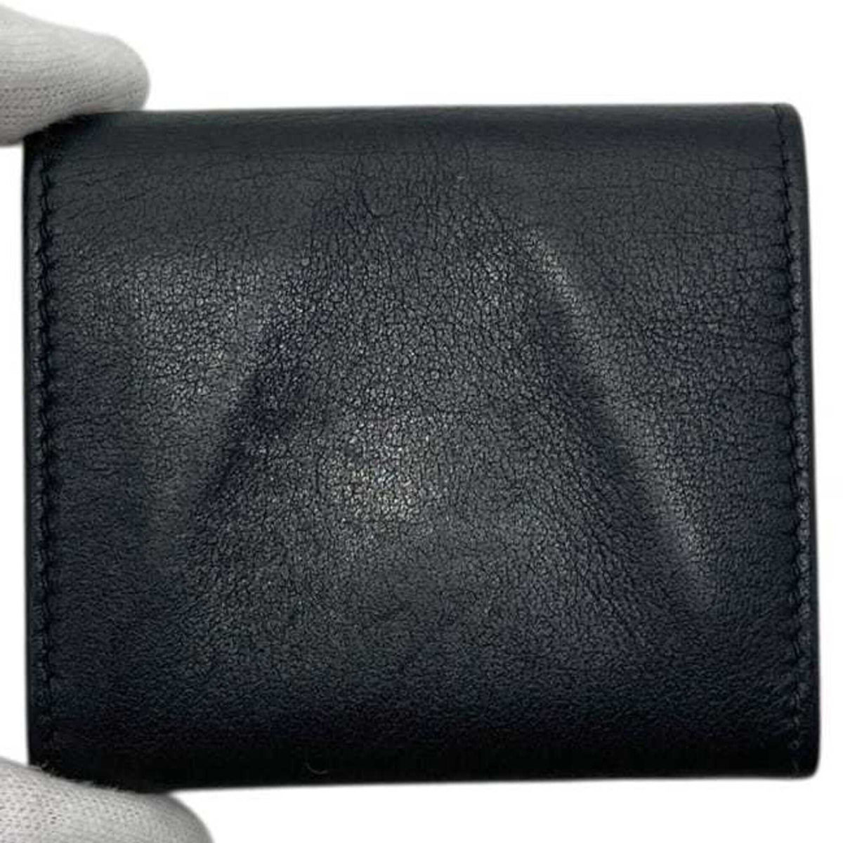 Cartier Black Leather Coin Purse/Coin Case (Pre-Owned)