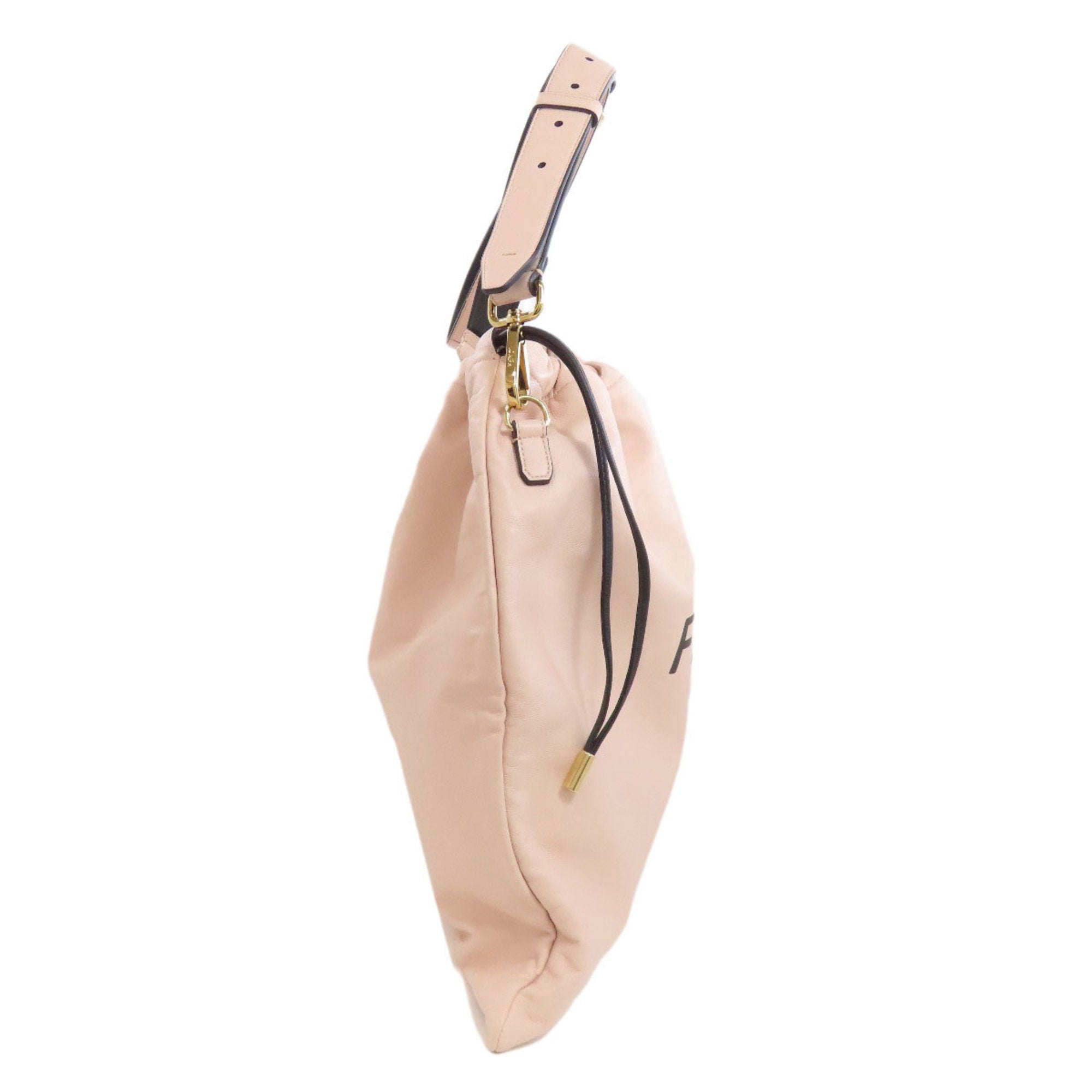 Fendi Pink Leather Shoulder Bag (Pre-Owned)