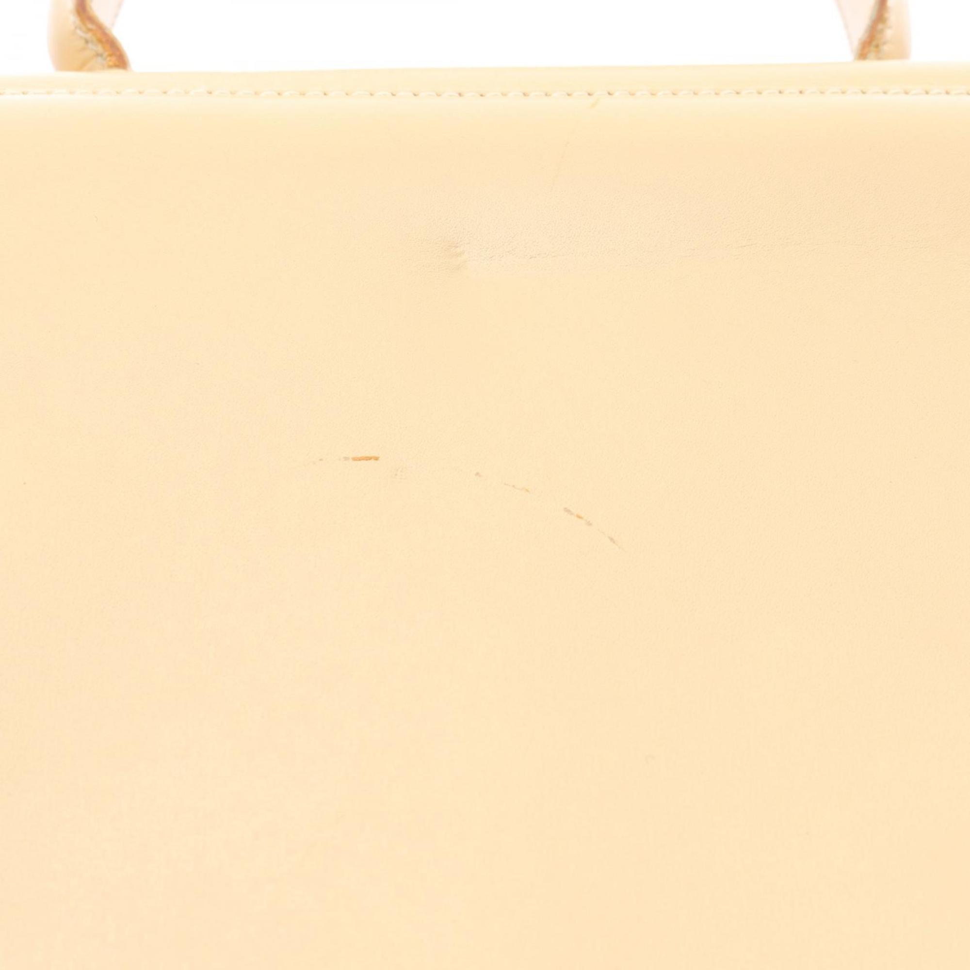 Salvatore Ferragamo Beige Leather Handbag (Pre-Owned)