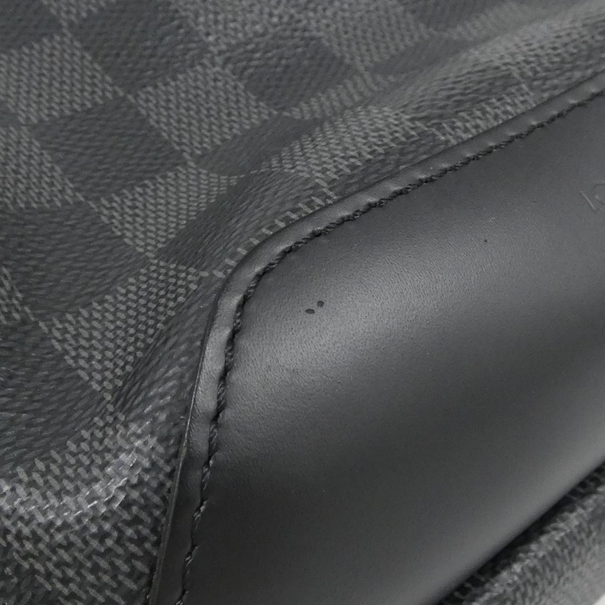 Louis Vuitton Graphite Gray Coated Canvas Shoulder Bag (Pre-Owned)