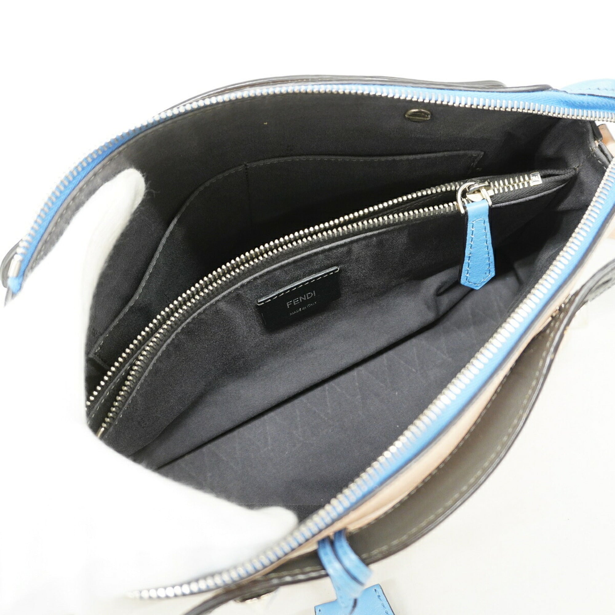 Fendi Pink Beige Leather Handbag (Pre-Owned)